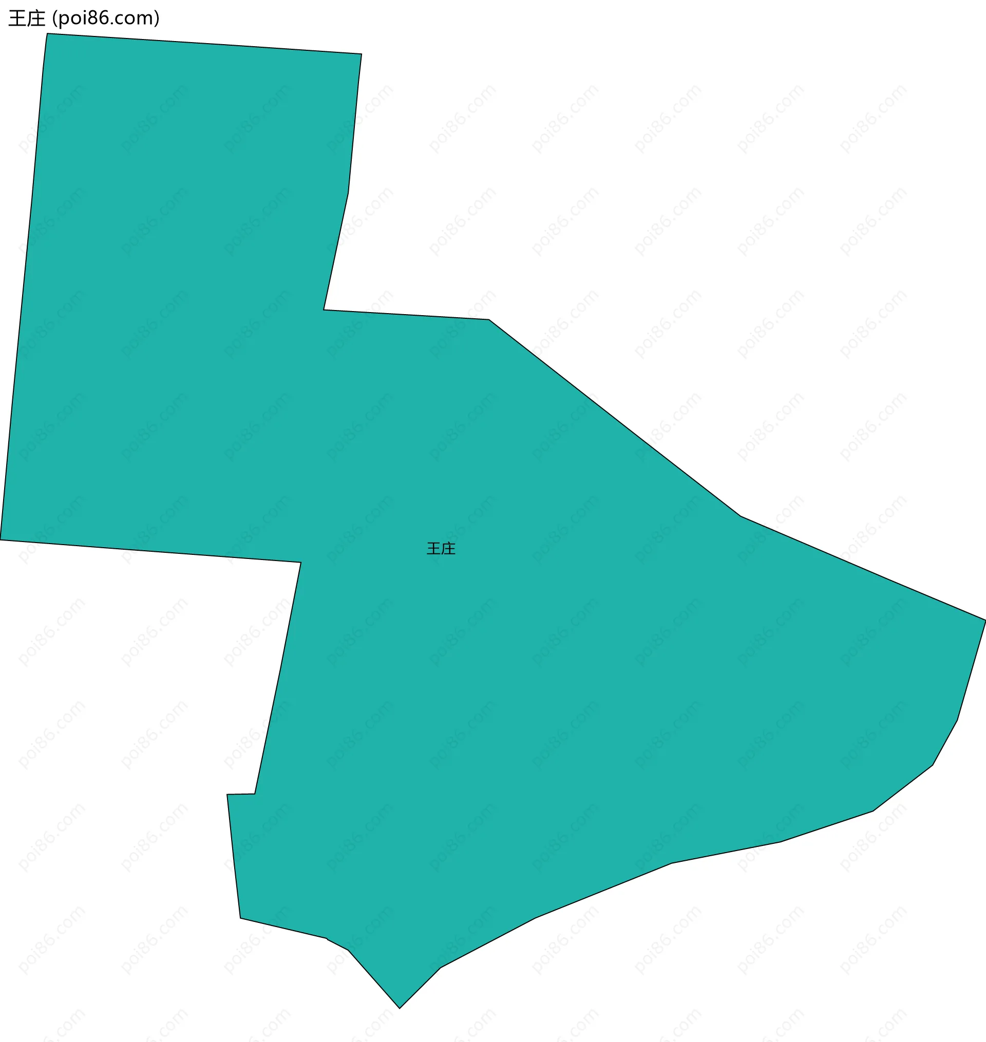 王庄边界地图