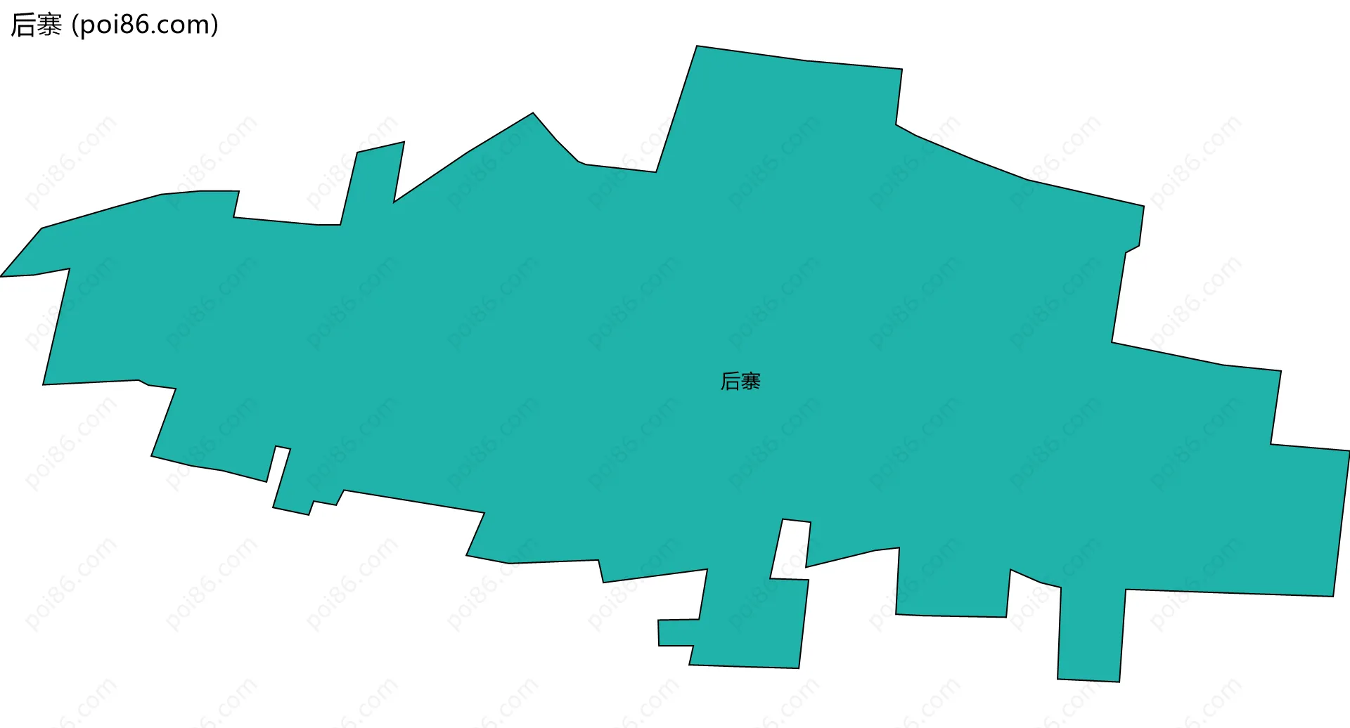 后寨边界地图