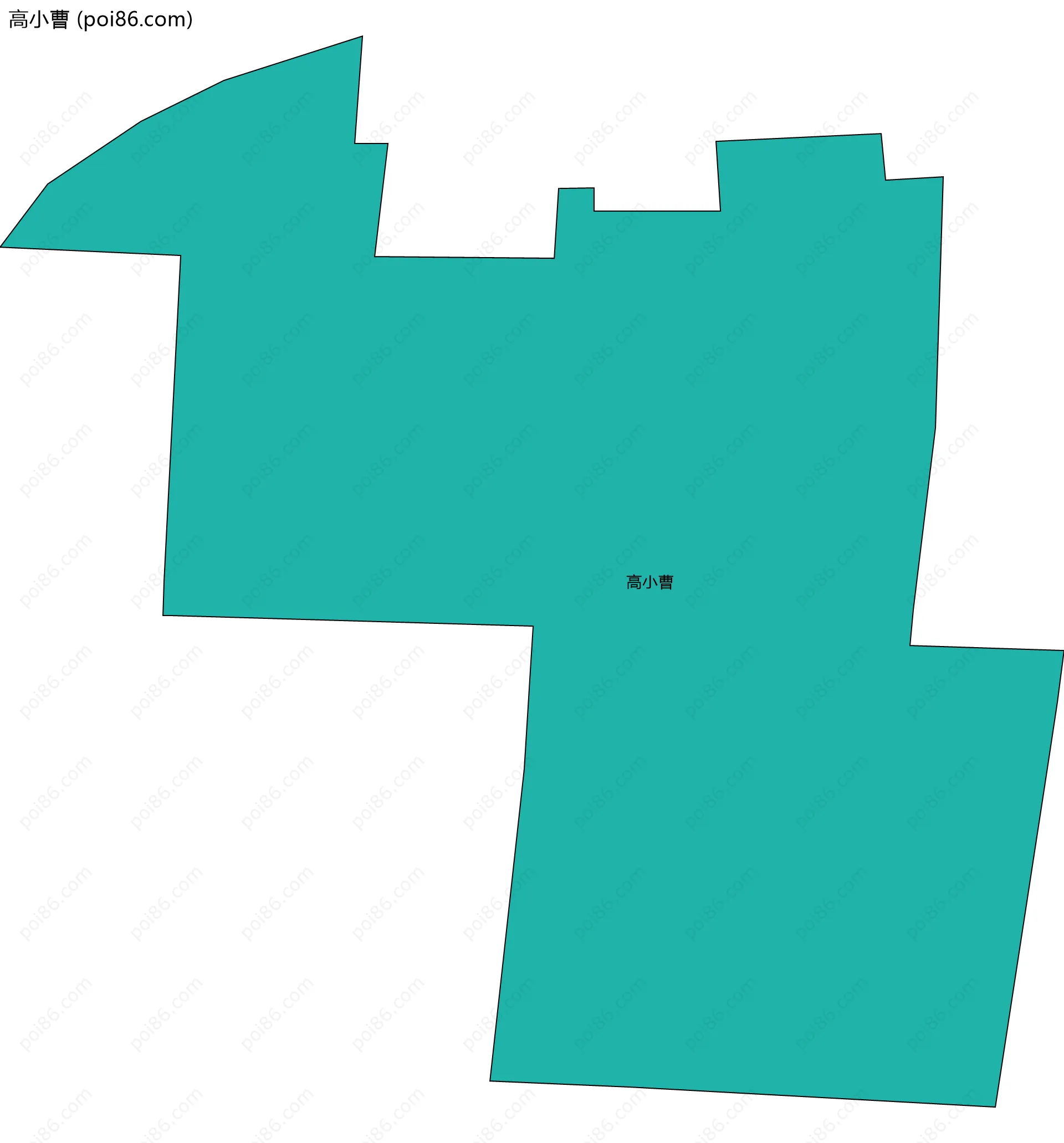 高小曹边界地图