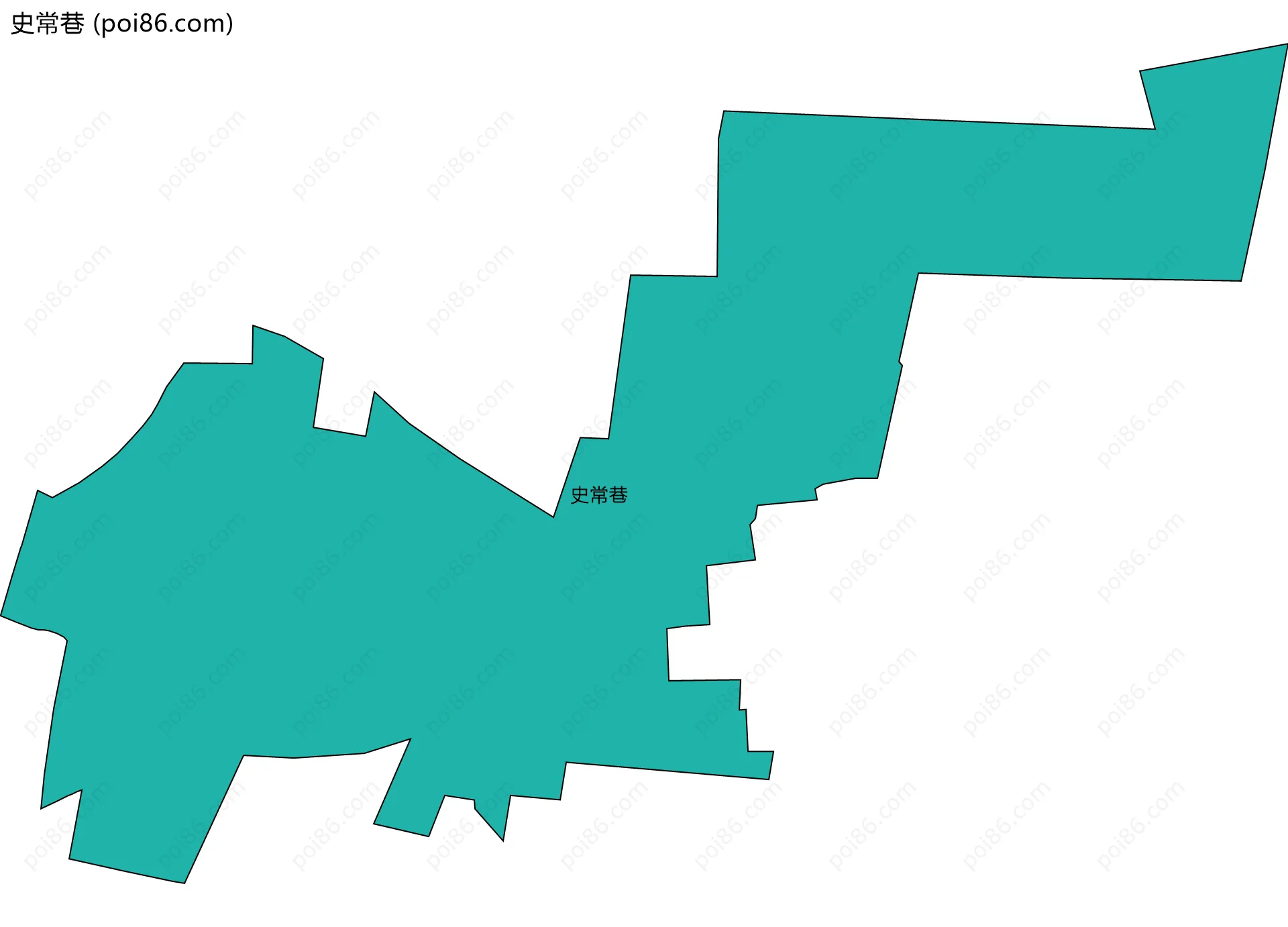 史常巷边界地图