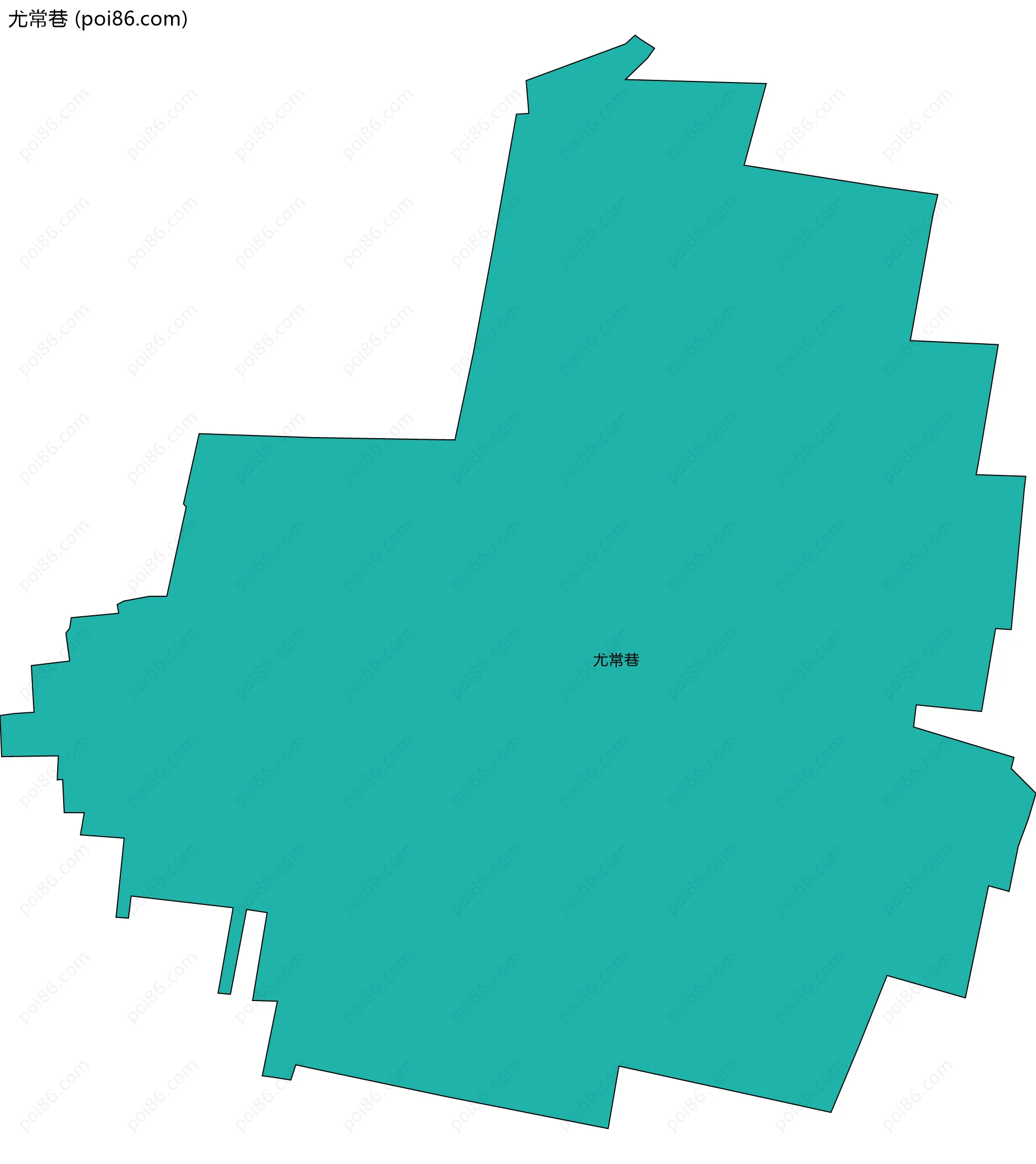 尤常巷边界地图