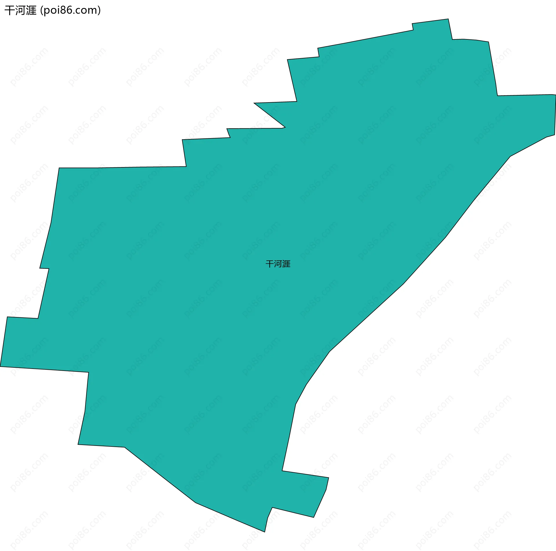干河涯边界地图