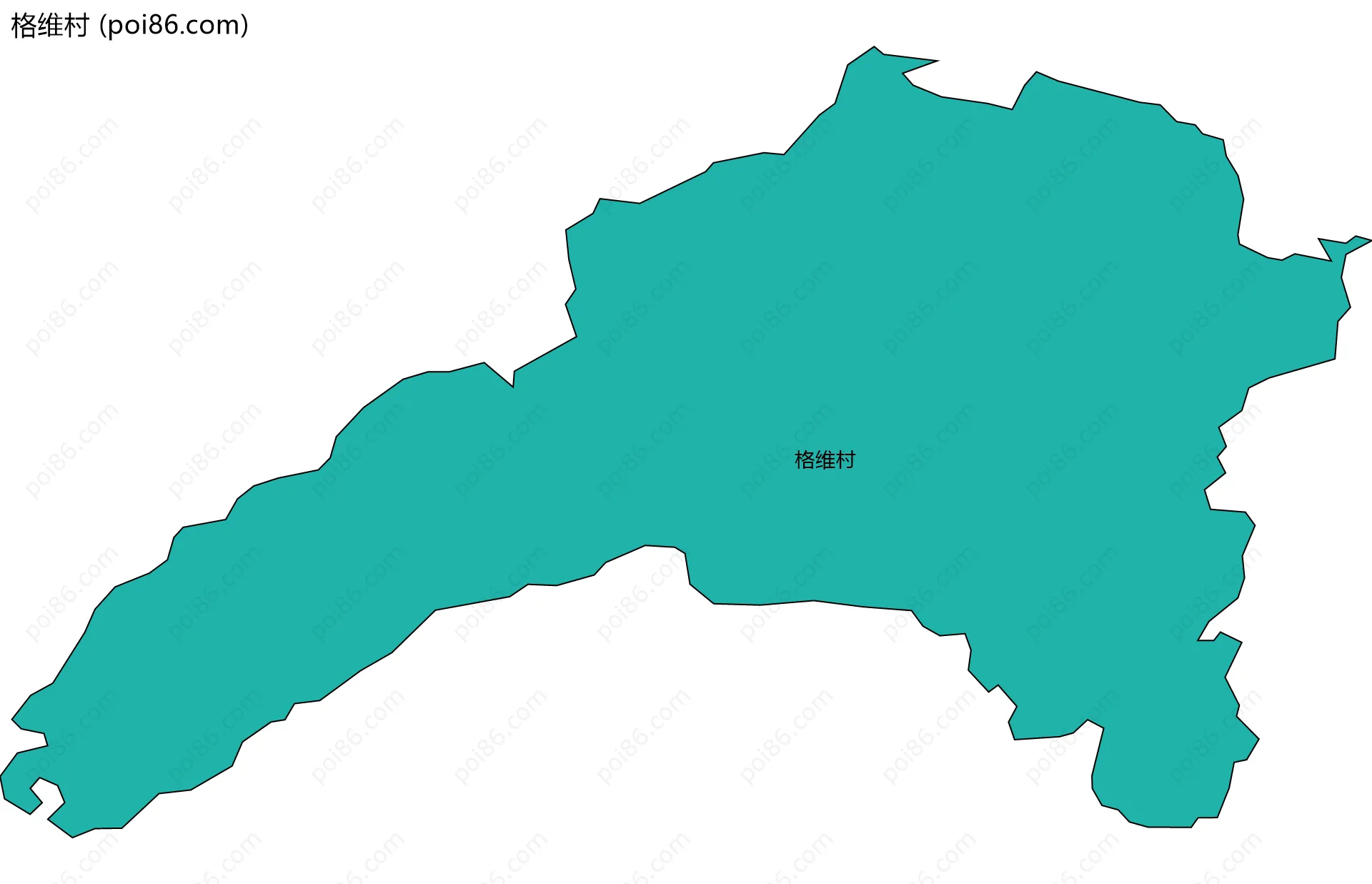 格维村边界地图