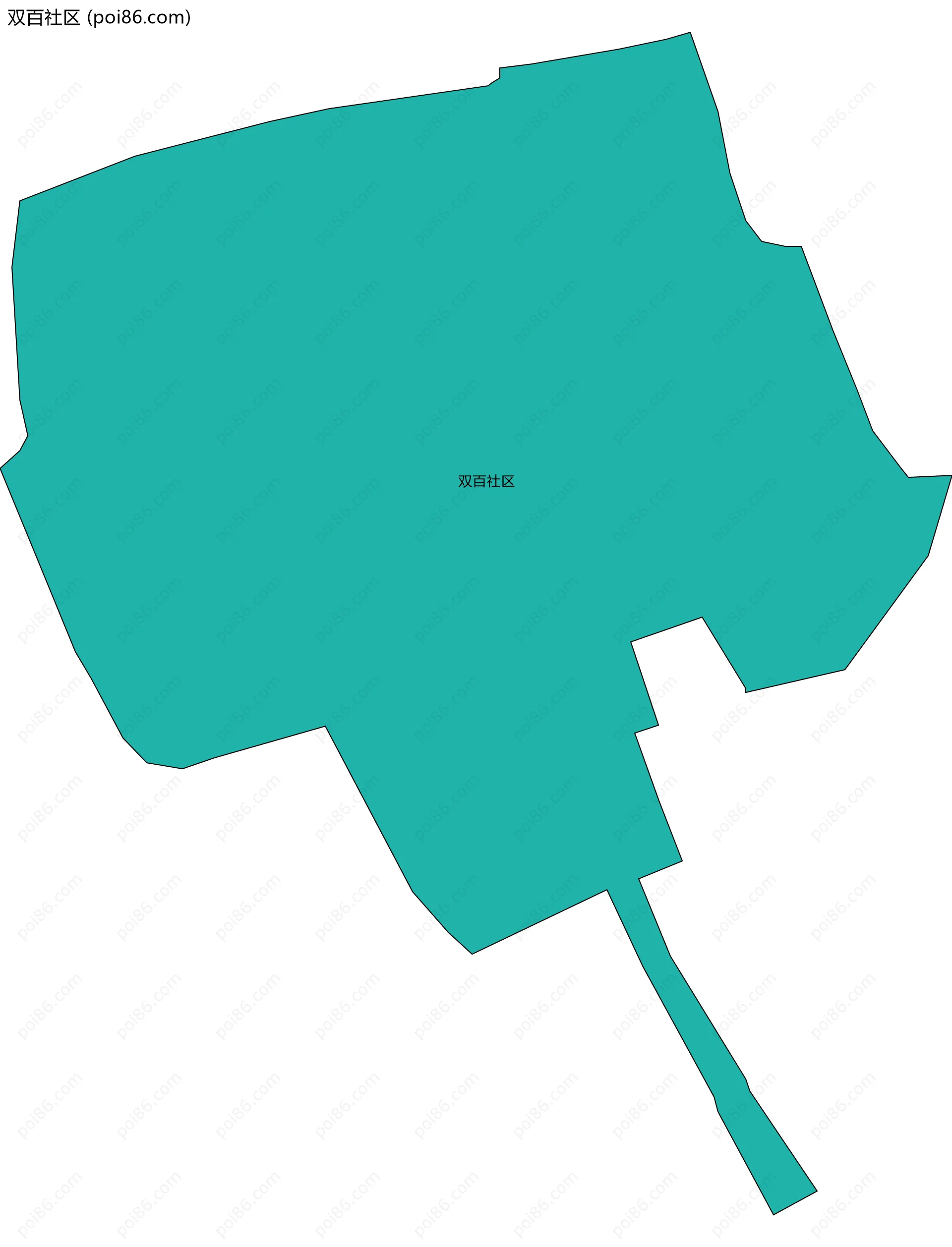 双百社区边界地图