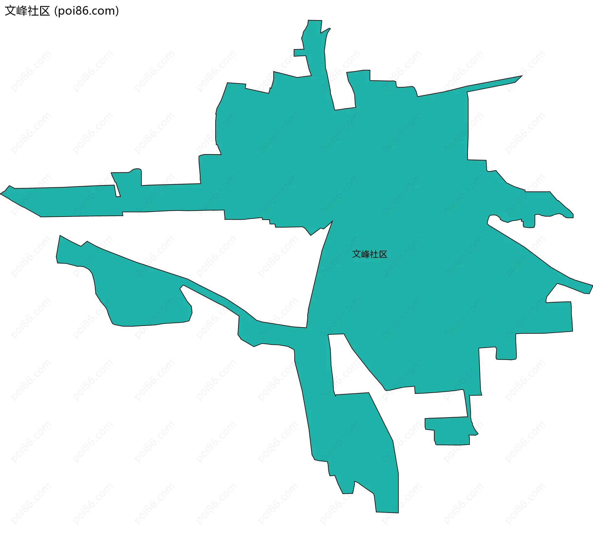 文峰社区边界地图