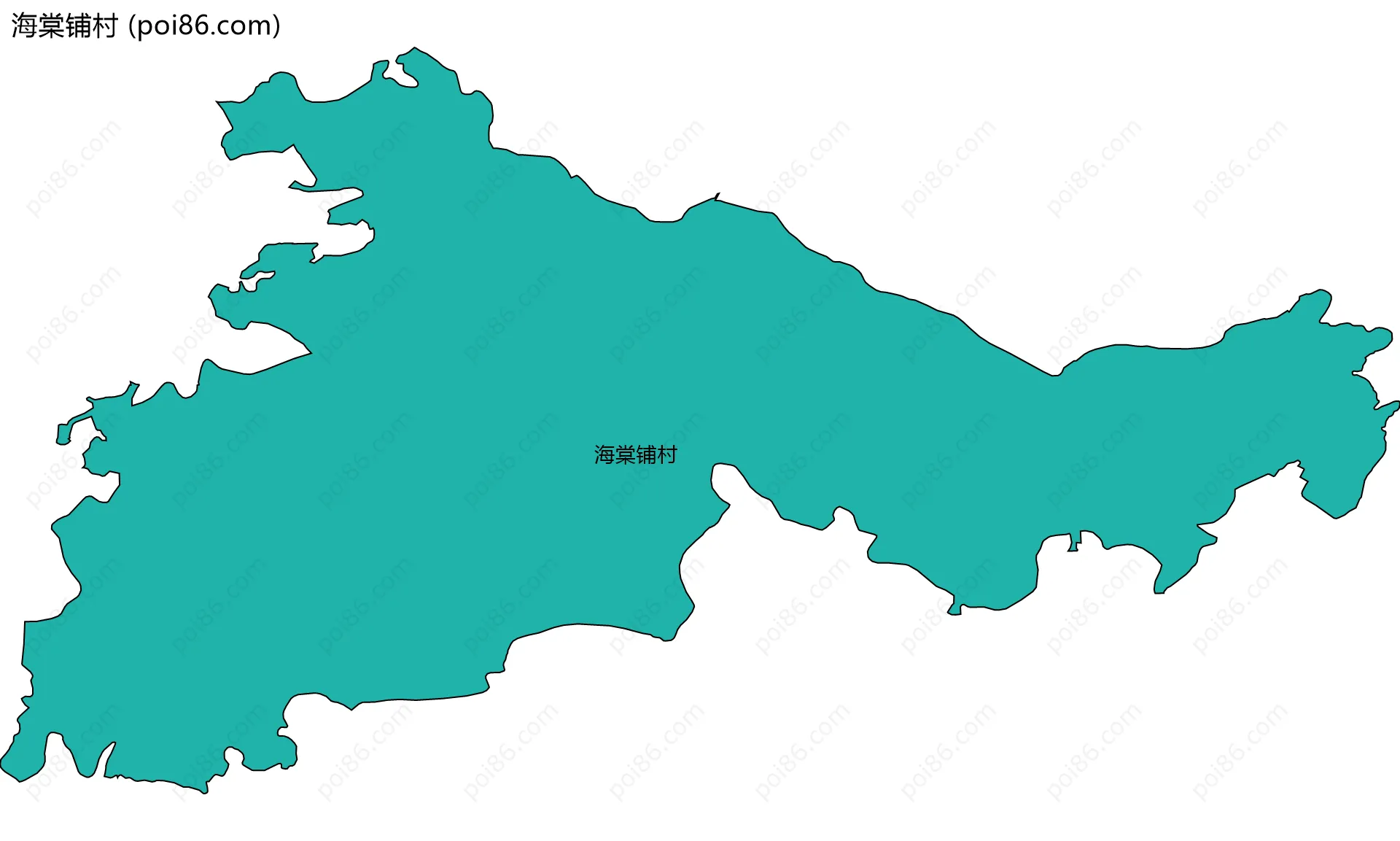 海棠铺村边界地图