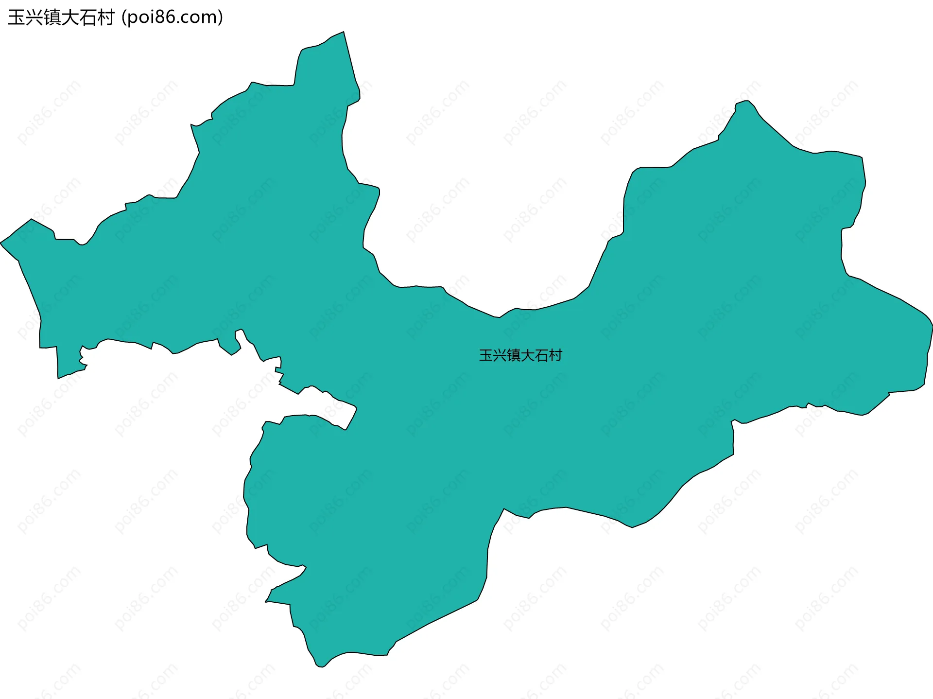 玉兴镇大石村边界地图