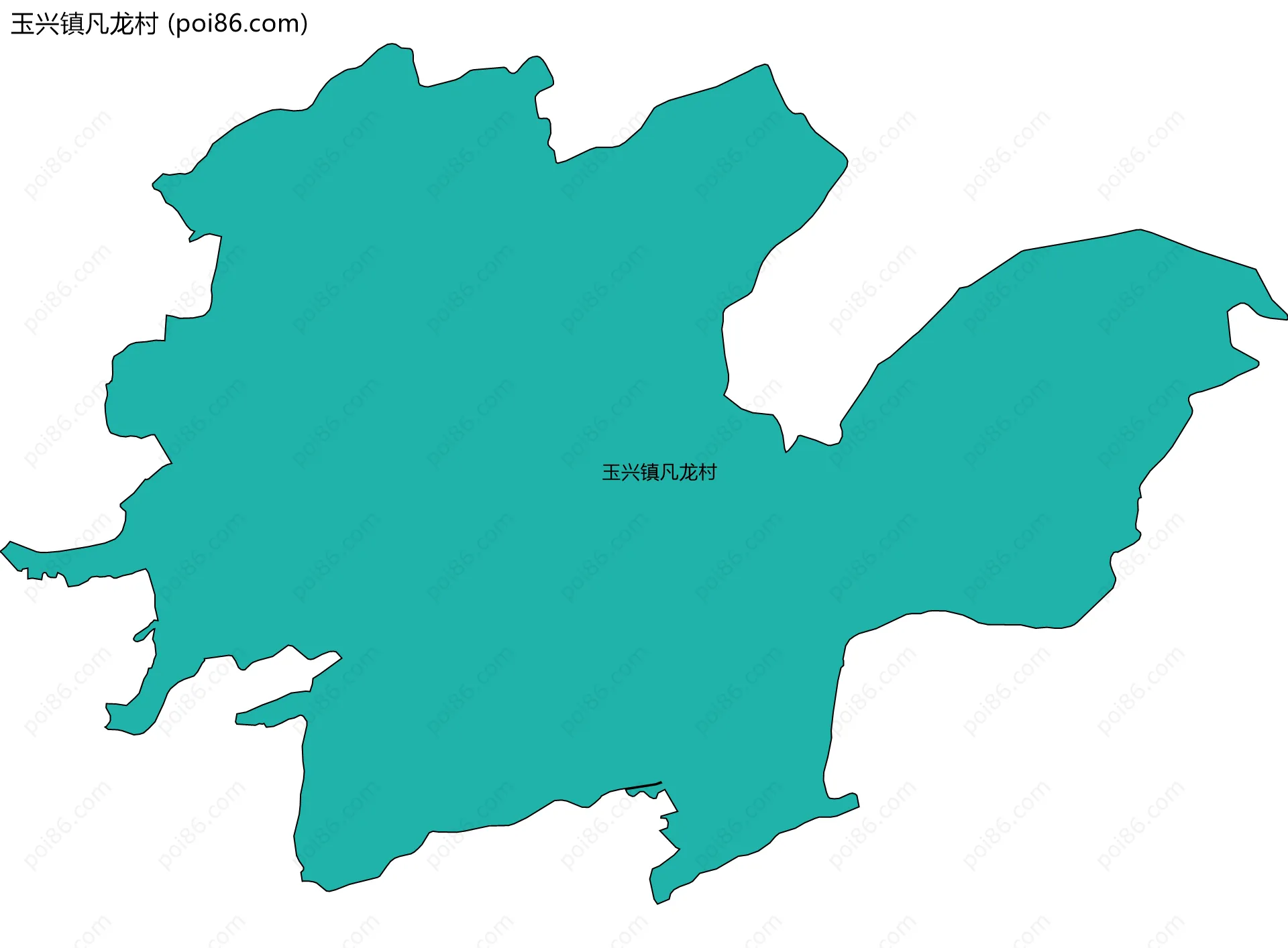 玉兴镇凡龙村边界地图