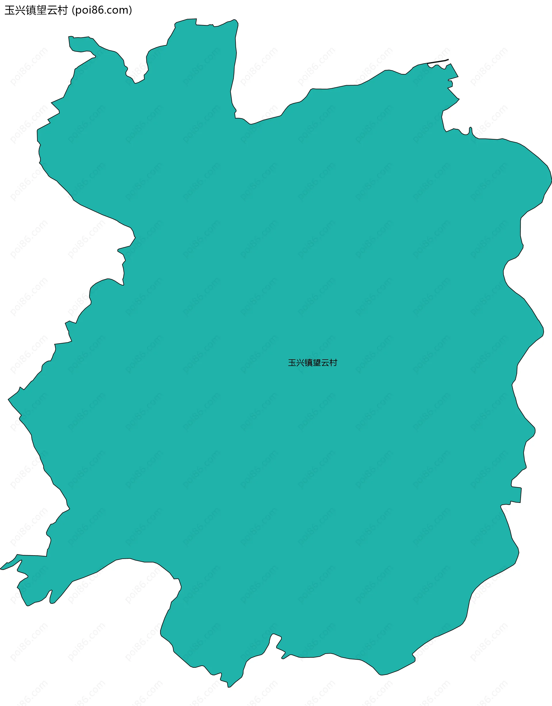 玉兴镇望云村边界地图