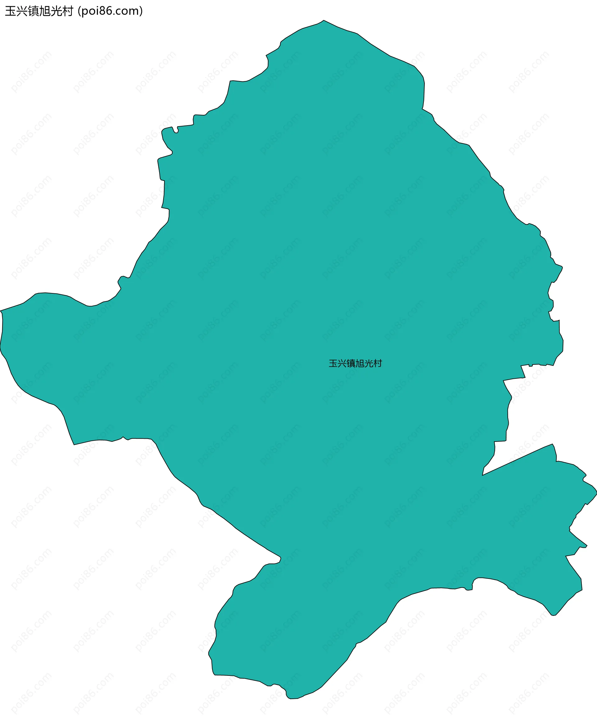 玉兴镇旭光村边界地图