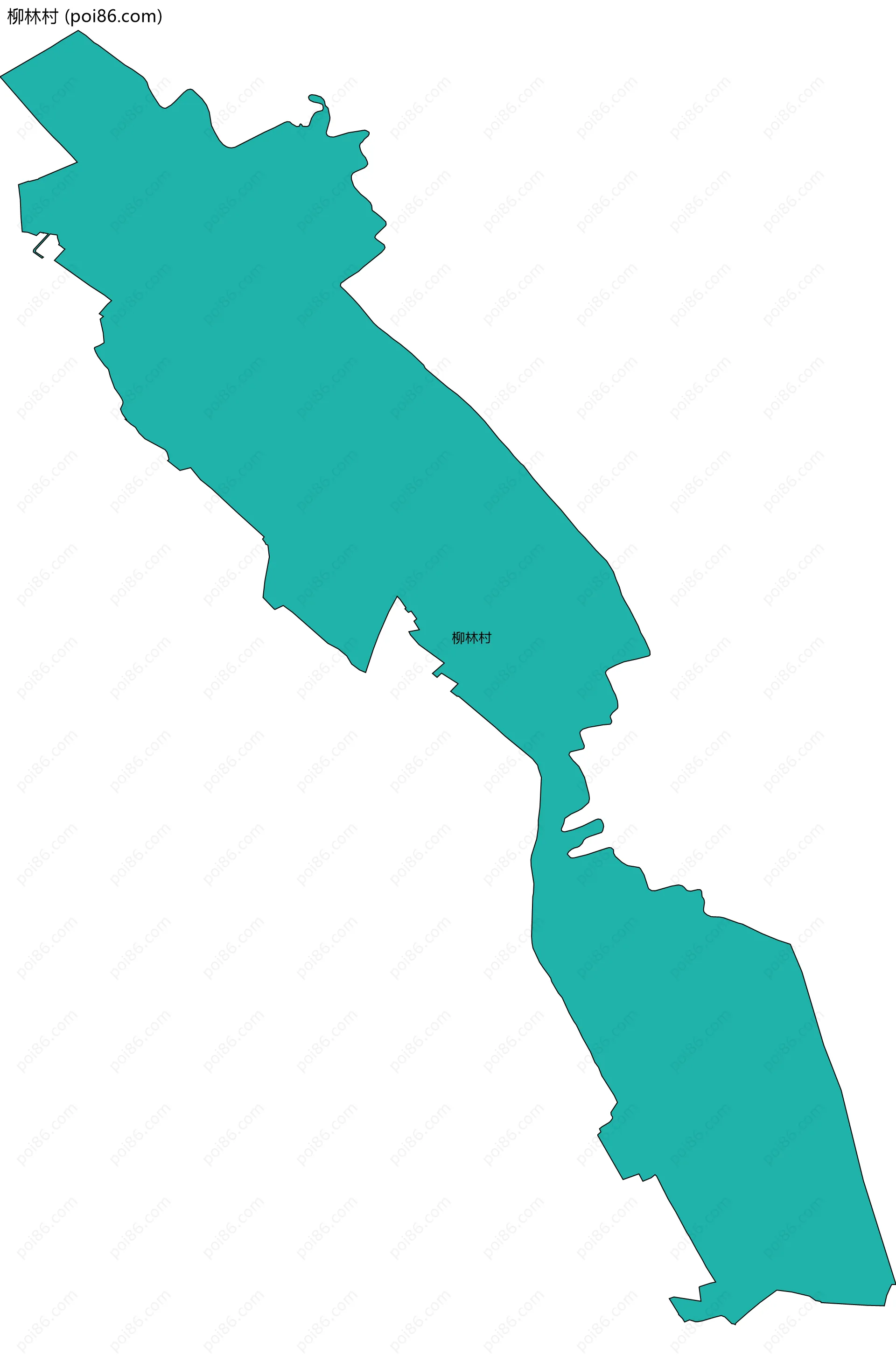 柳林村边界地图