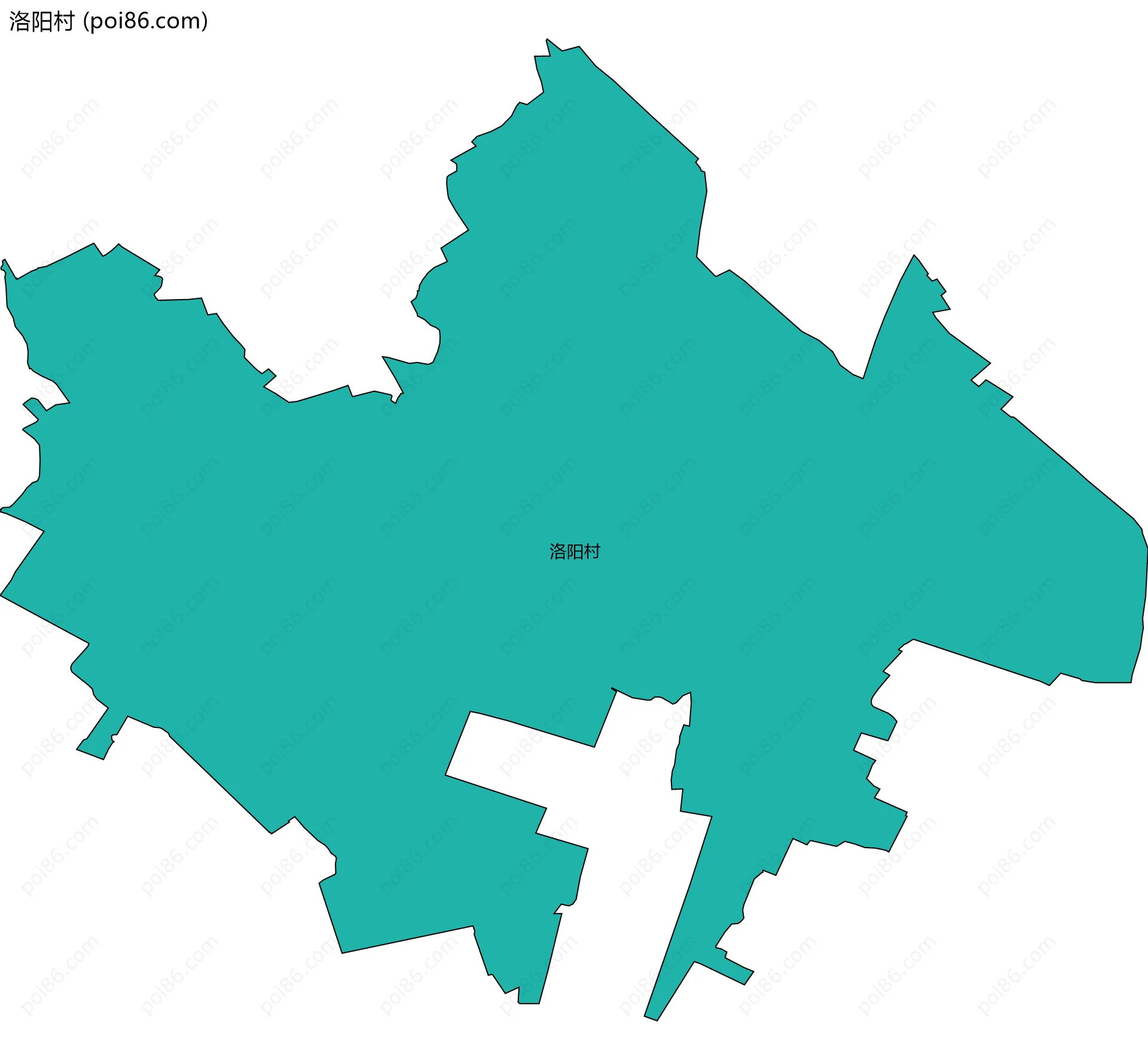 洛阳村边界地图