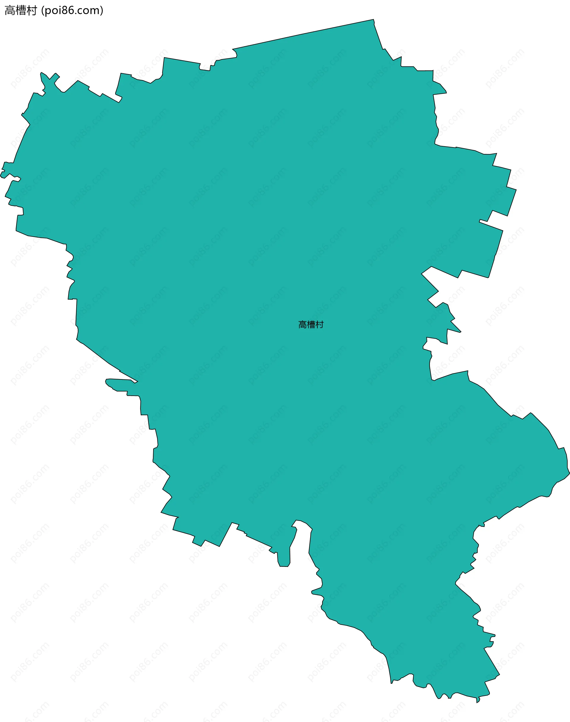 高槽村边界地图