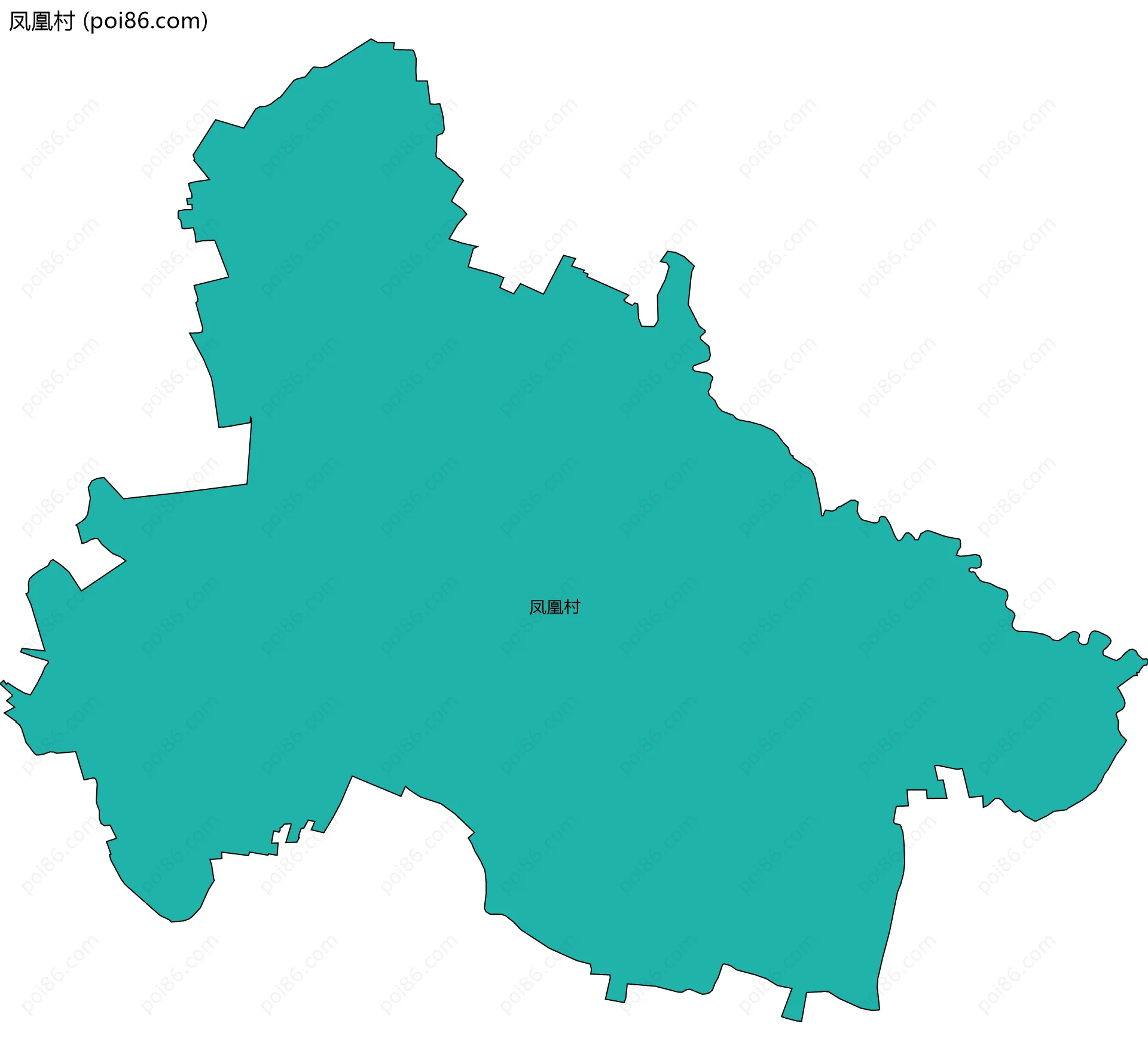 凤凰村边界地图