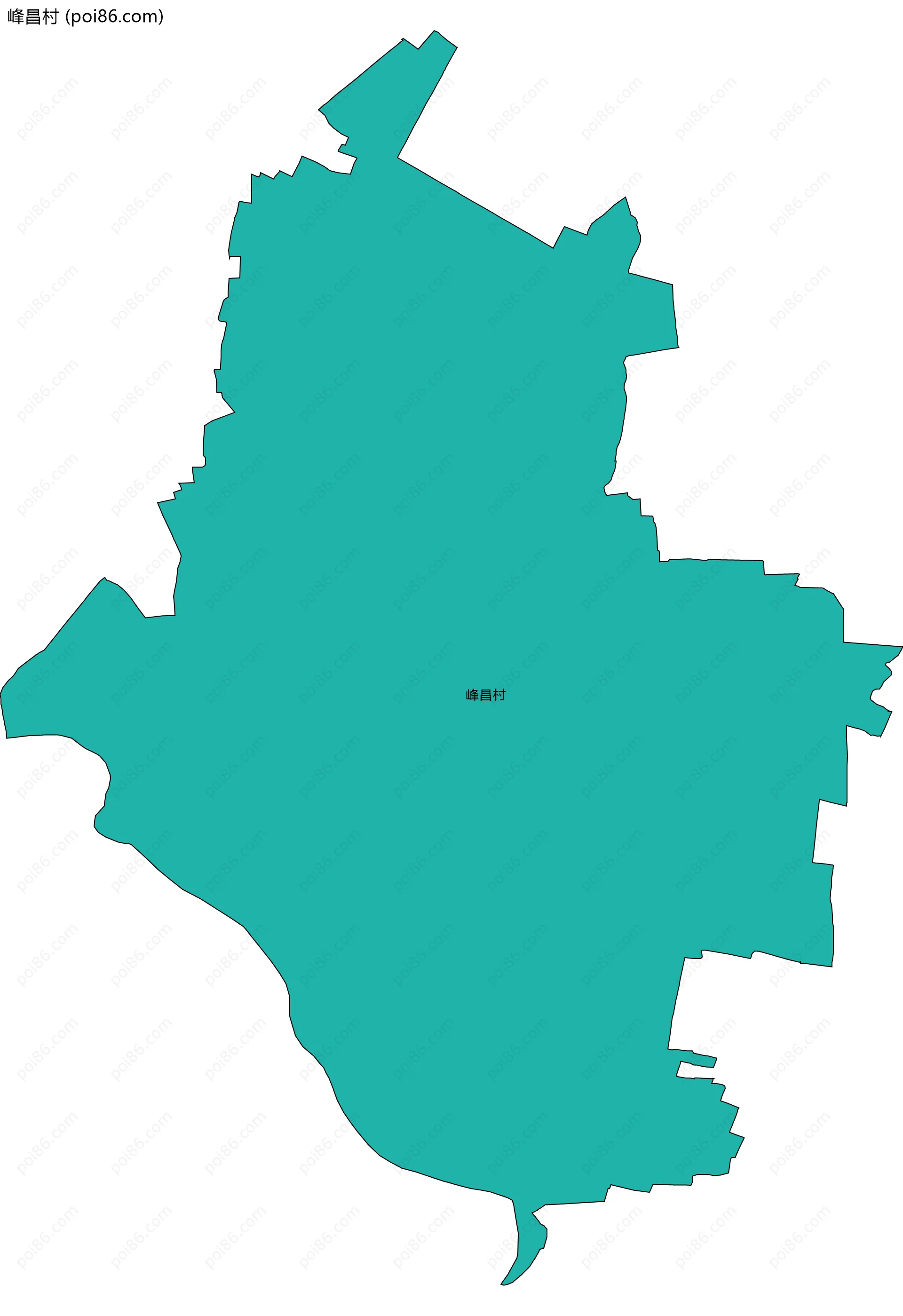 峰昌村边界地图