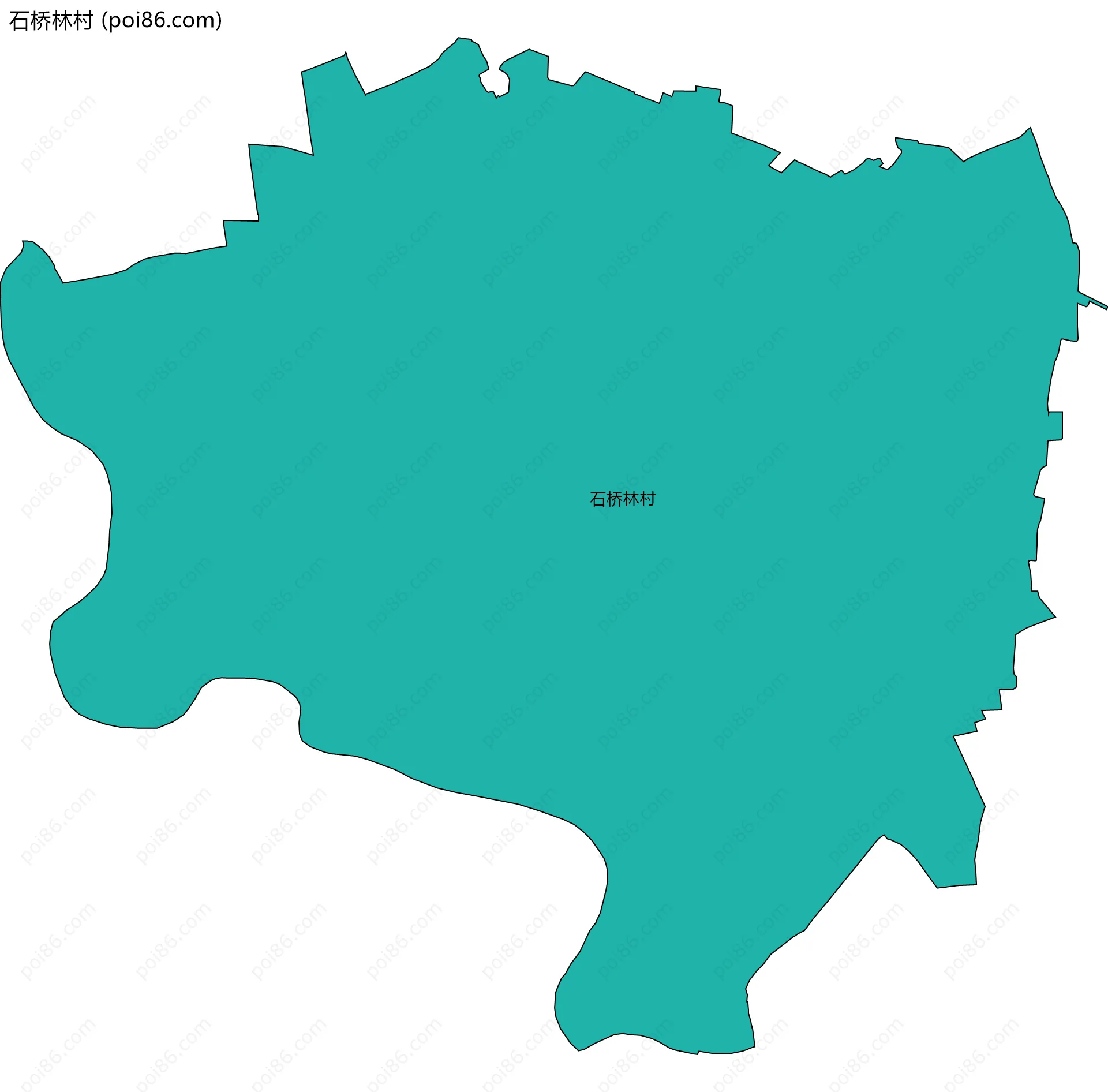 石桥林村边界地图