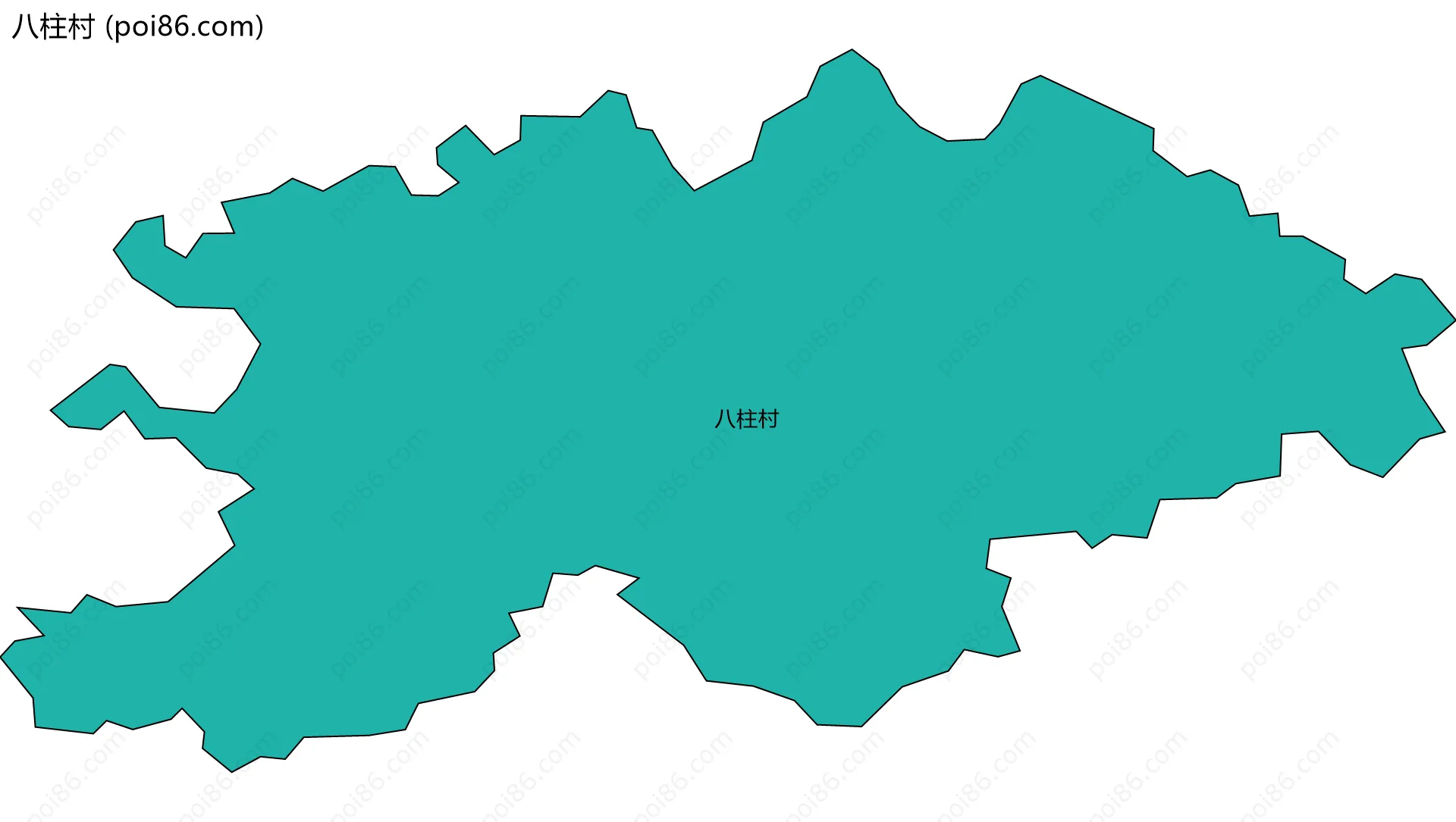 八柱村边界地图