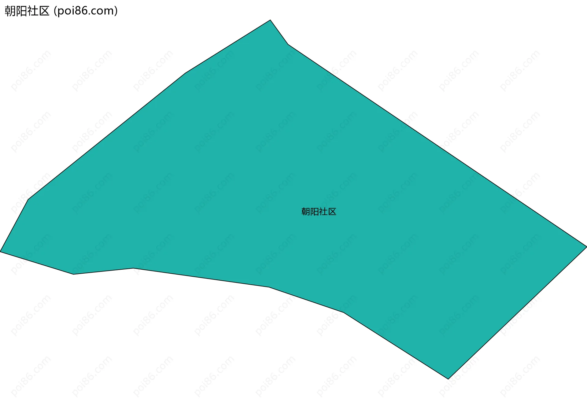 朝阳社区边界地图