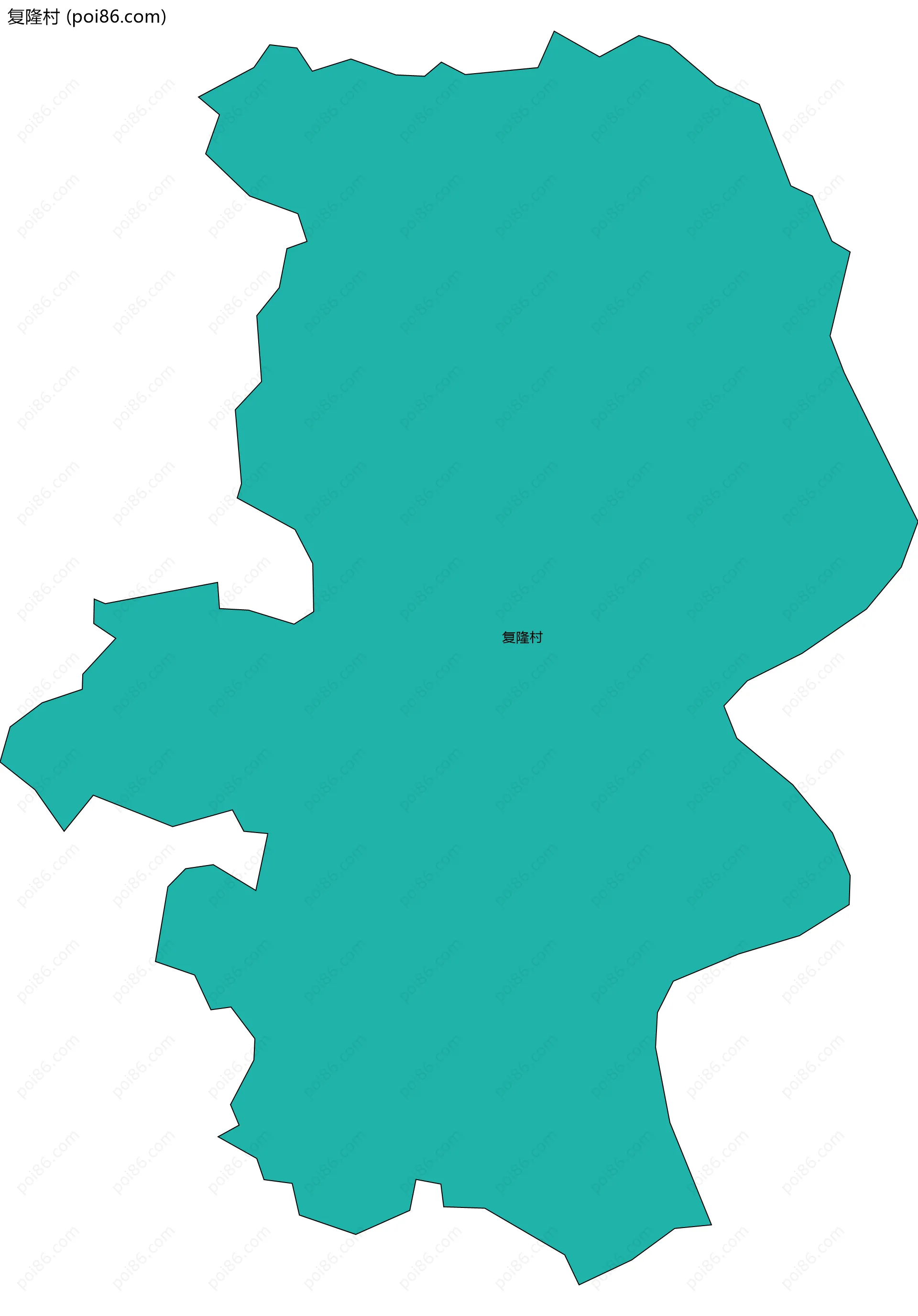 复隆村边界地图