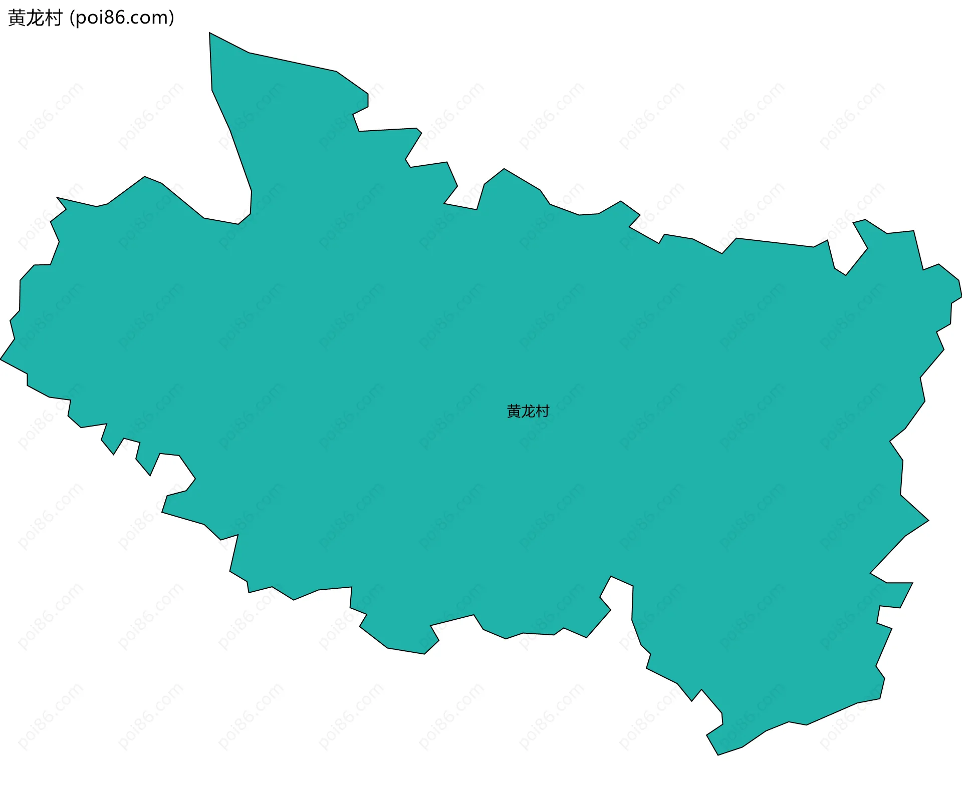 黄龙村边界地图