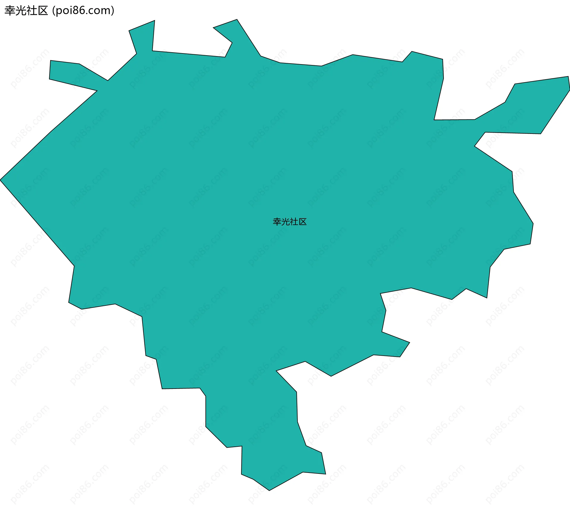 幸光社区边界地图