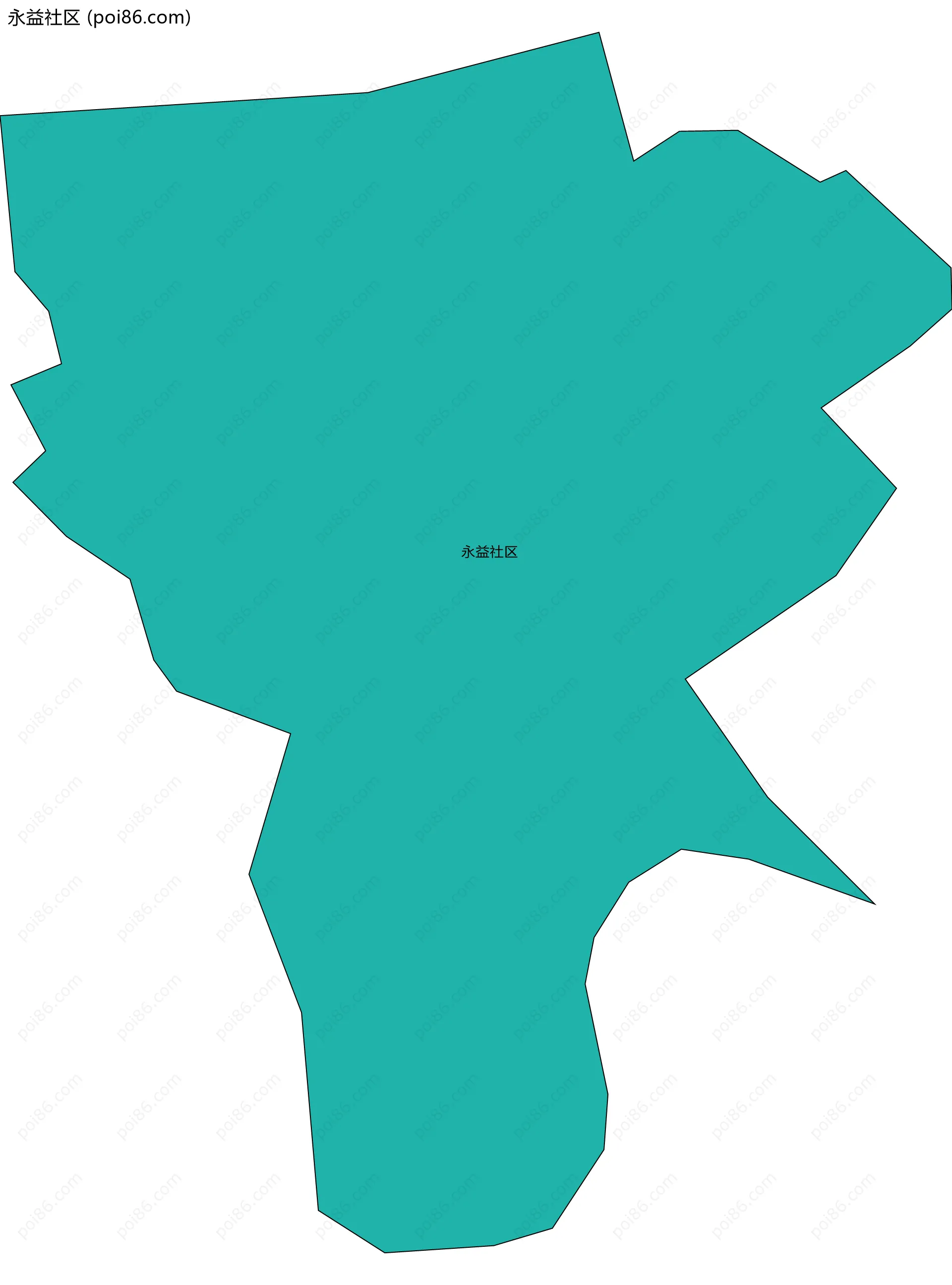 永益社区边界地图