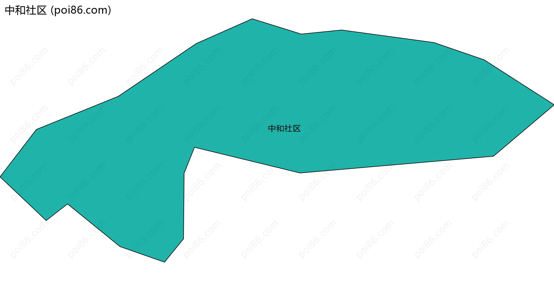 中和社区边界地图