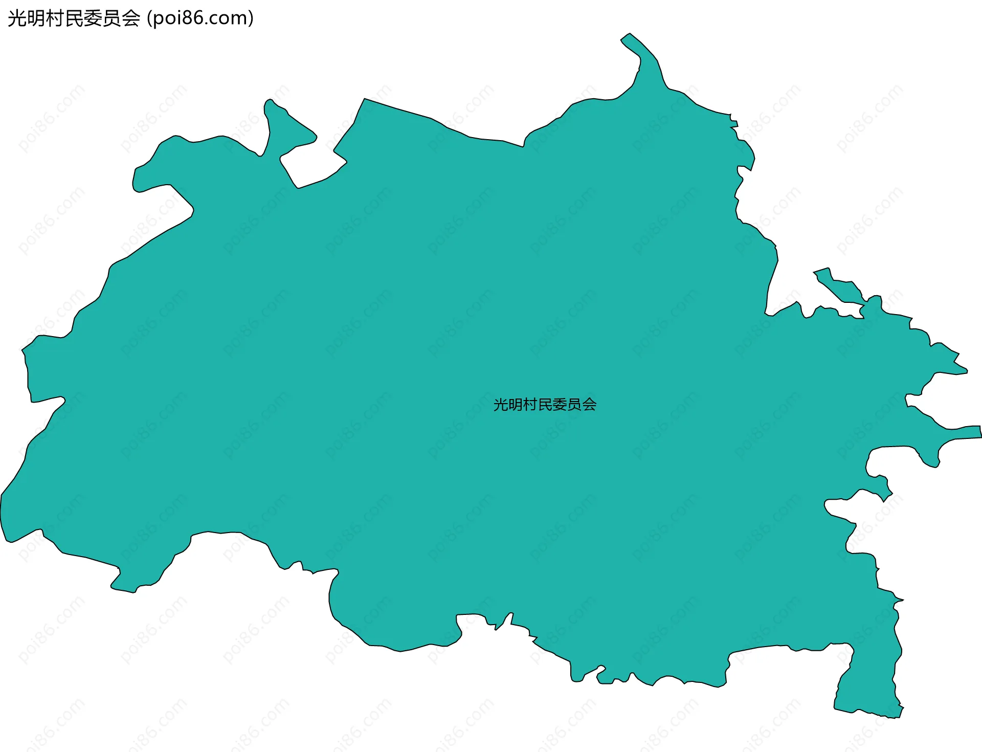 光明村民委员会边界地图