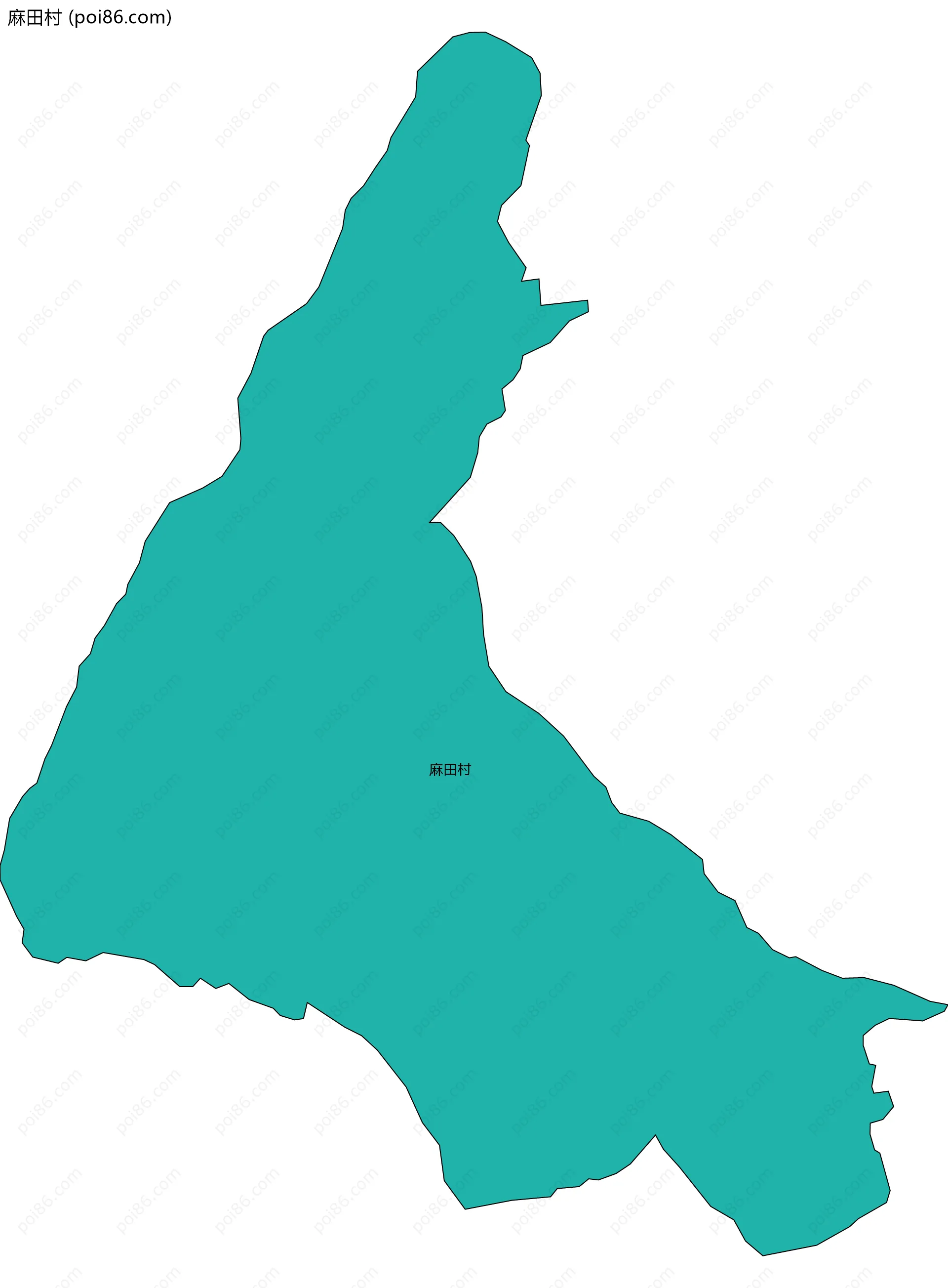 麻田村边界地图