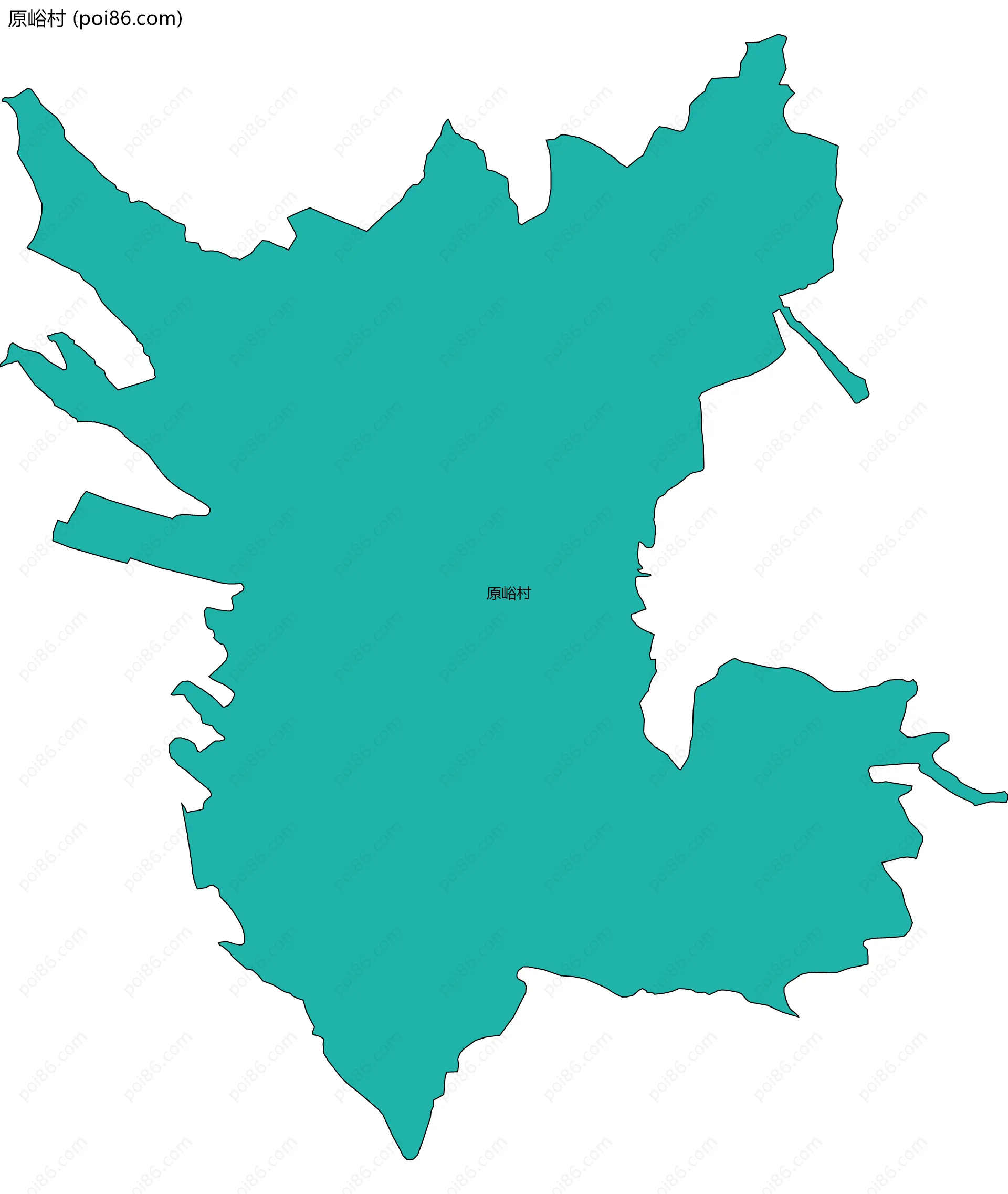 原峪村边界地图