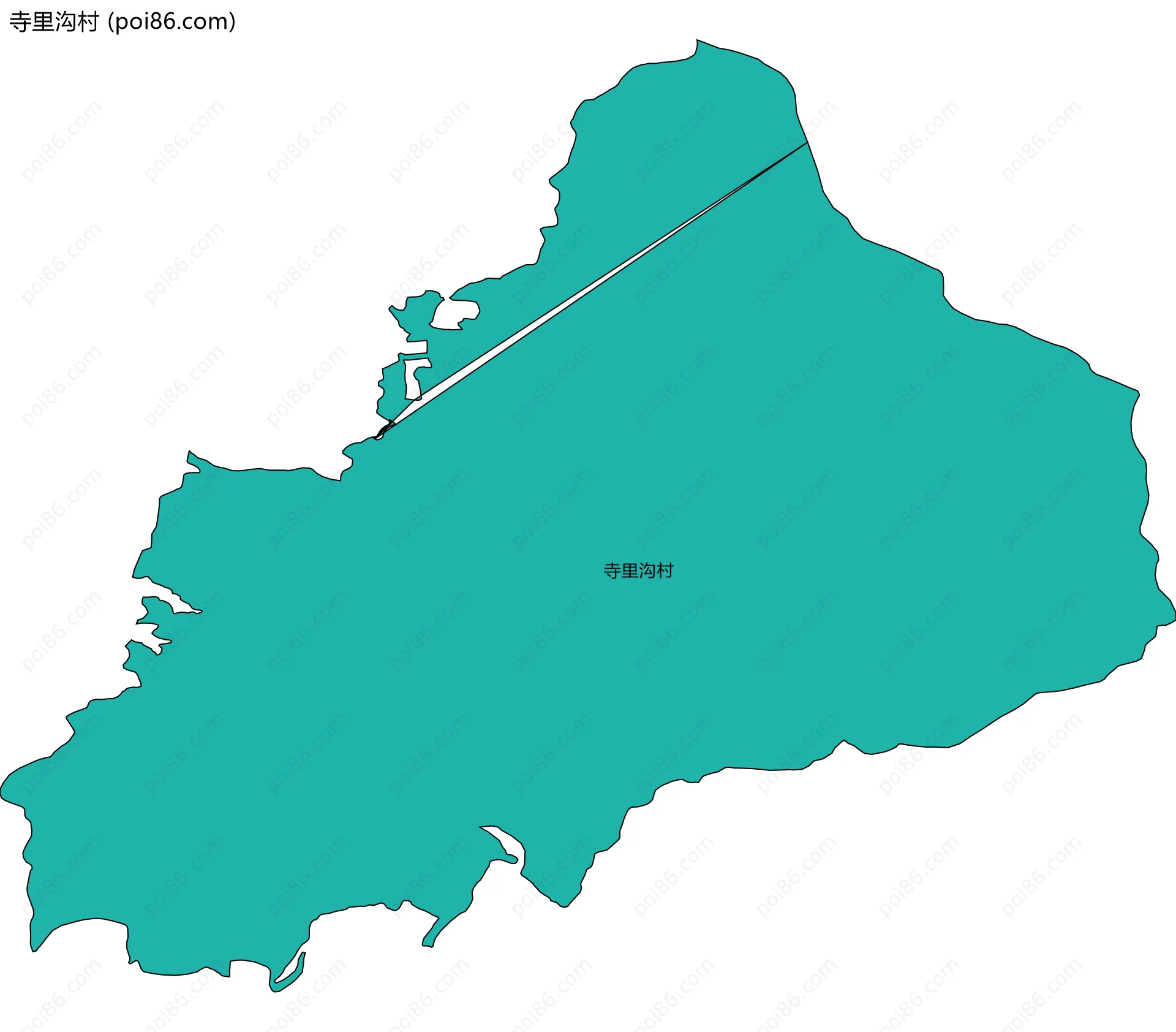 寺里沟村边界地图