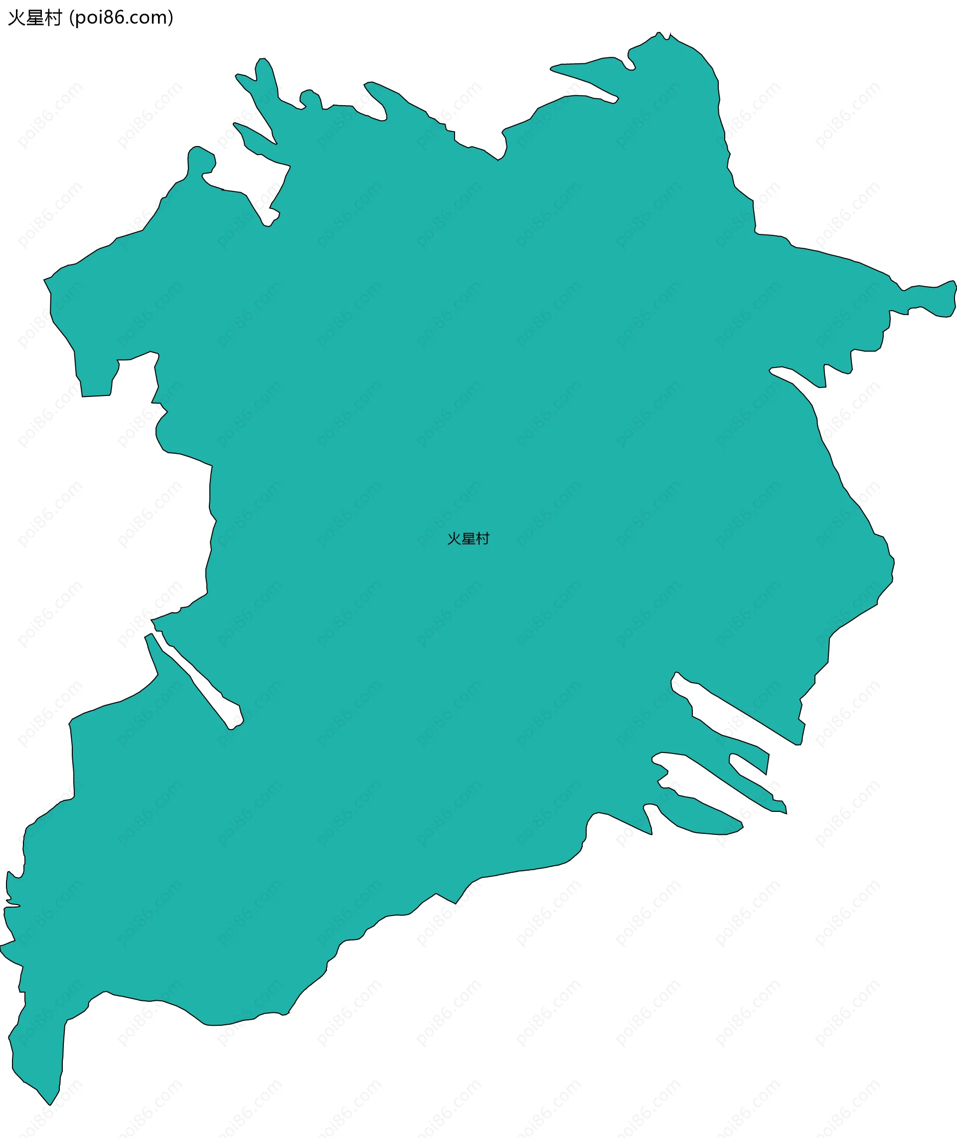 火星村边界地图