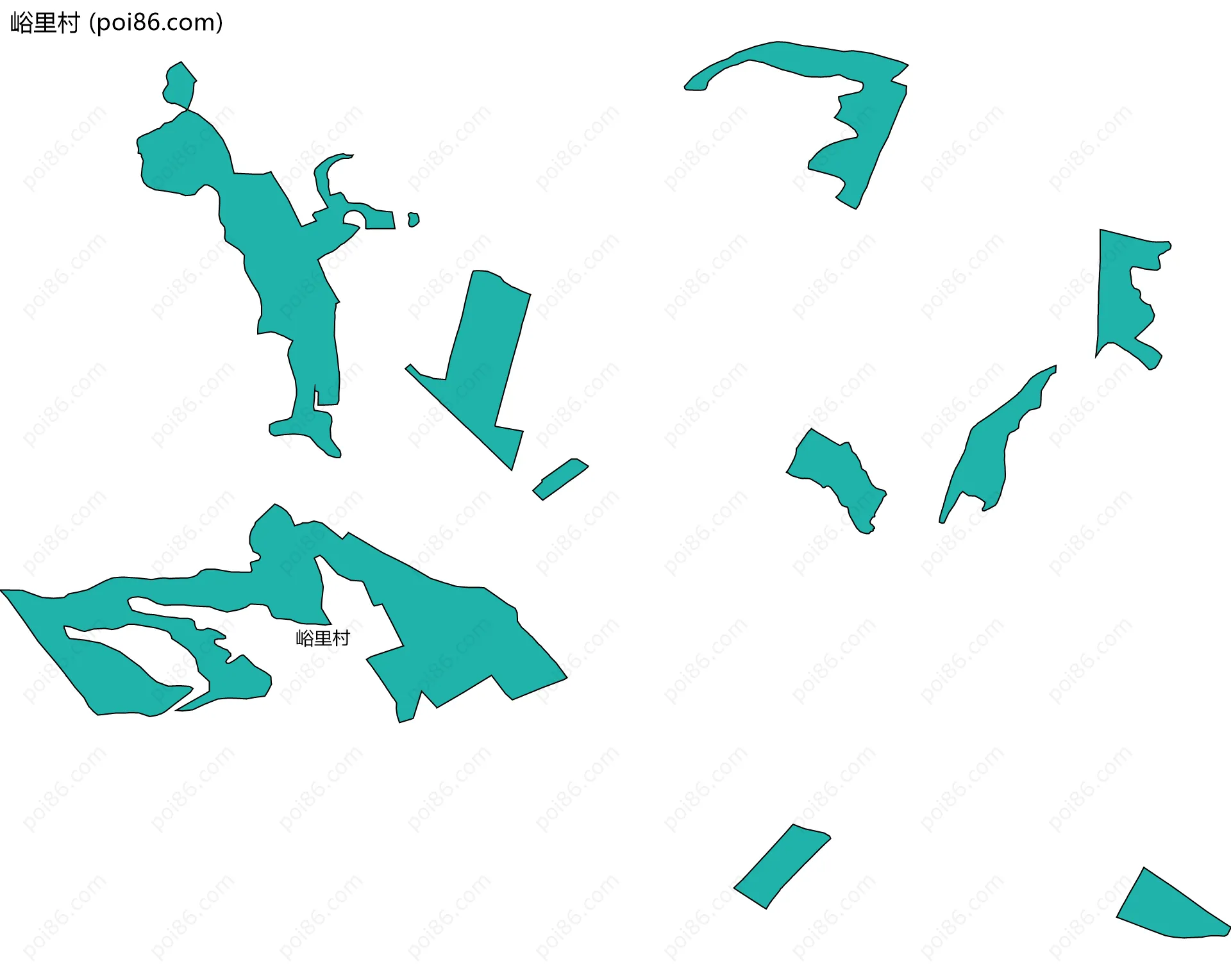 峪里村边界地图