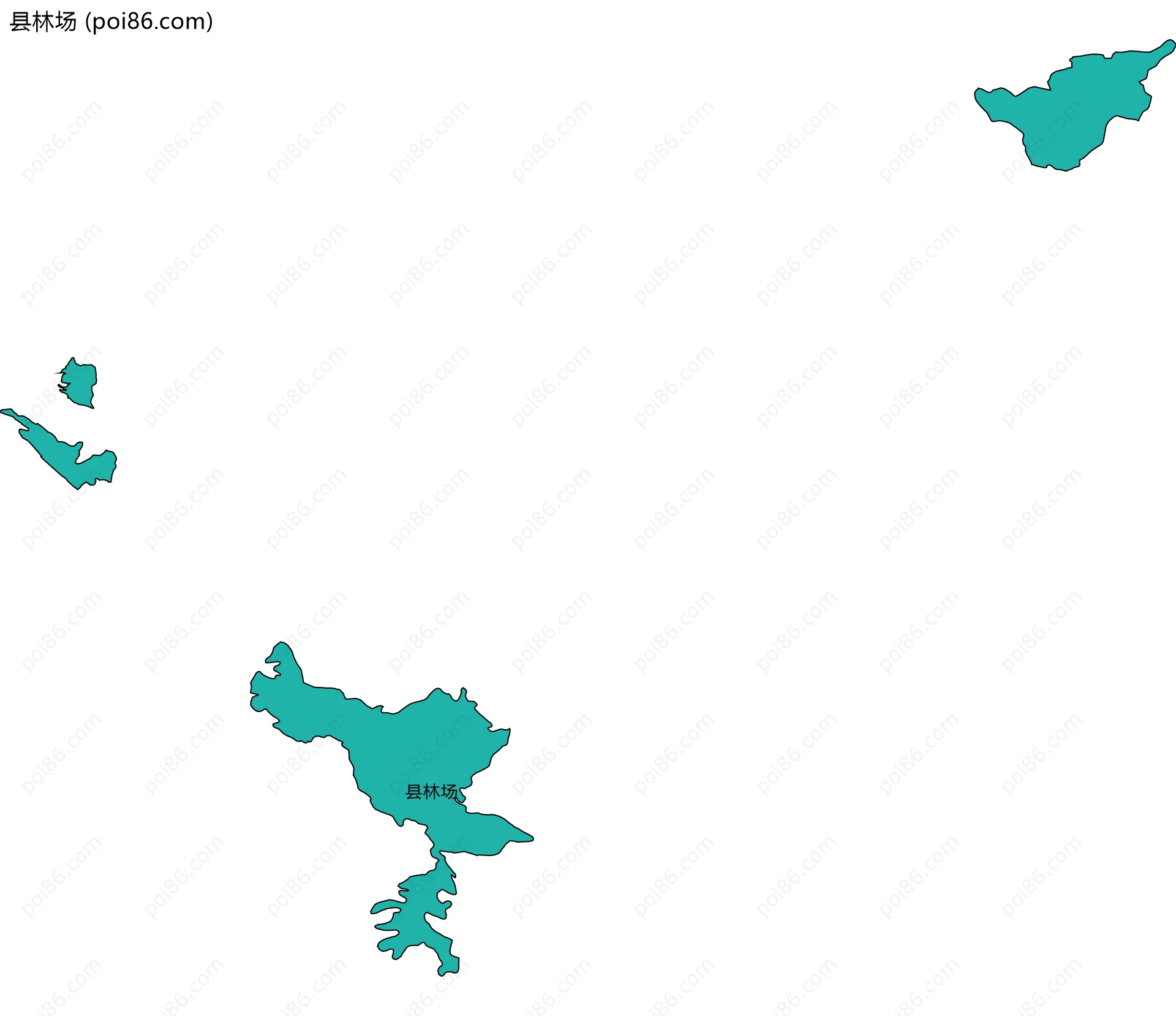 县林场边界地图