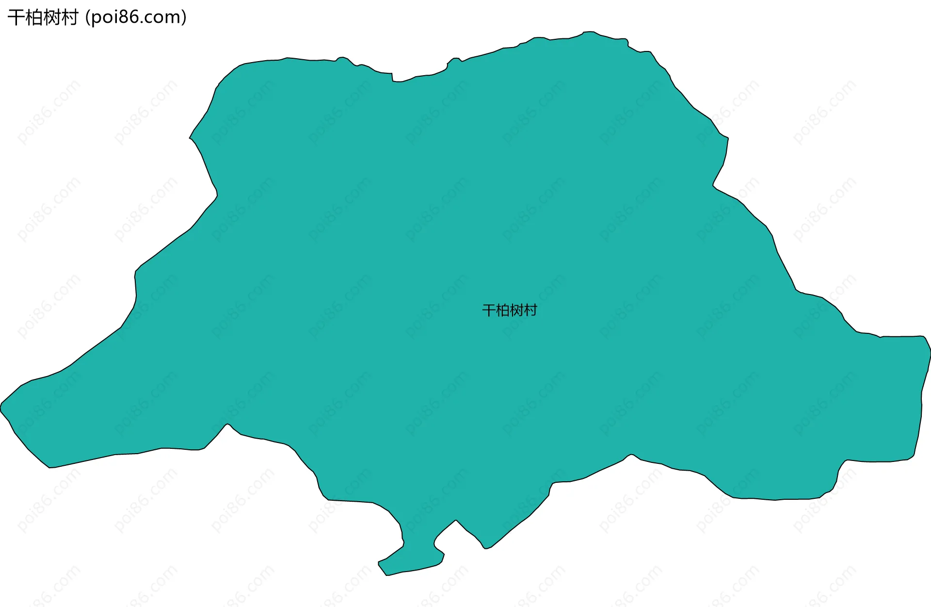 干柏树村边界地图