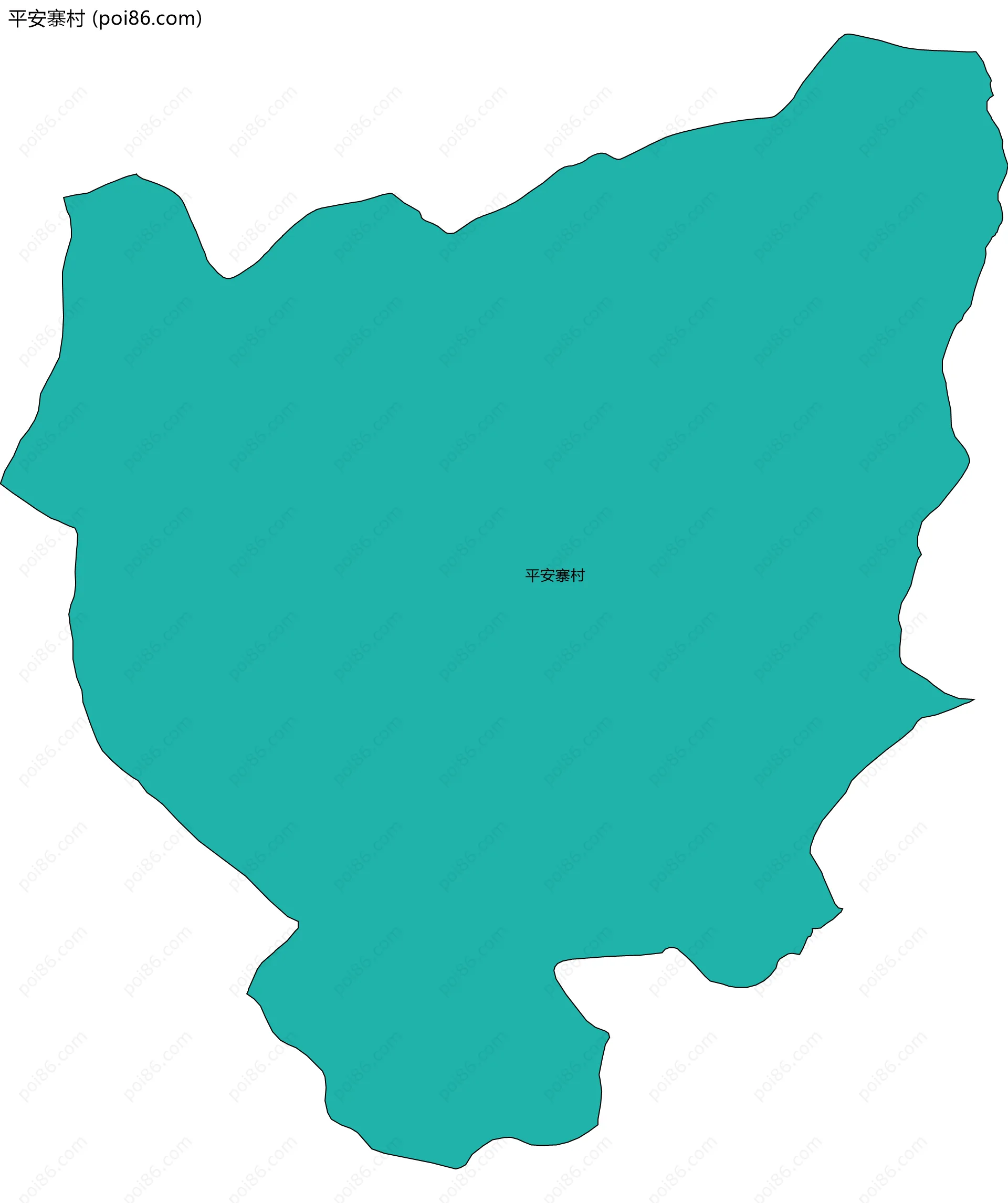 平安寨村边界地图