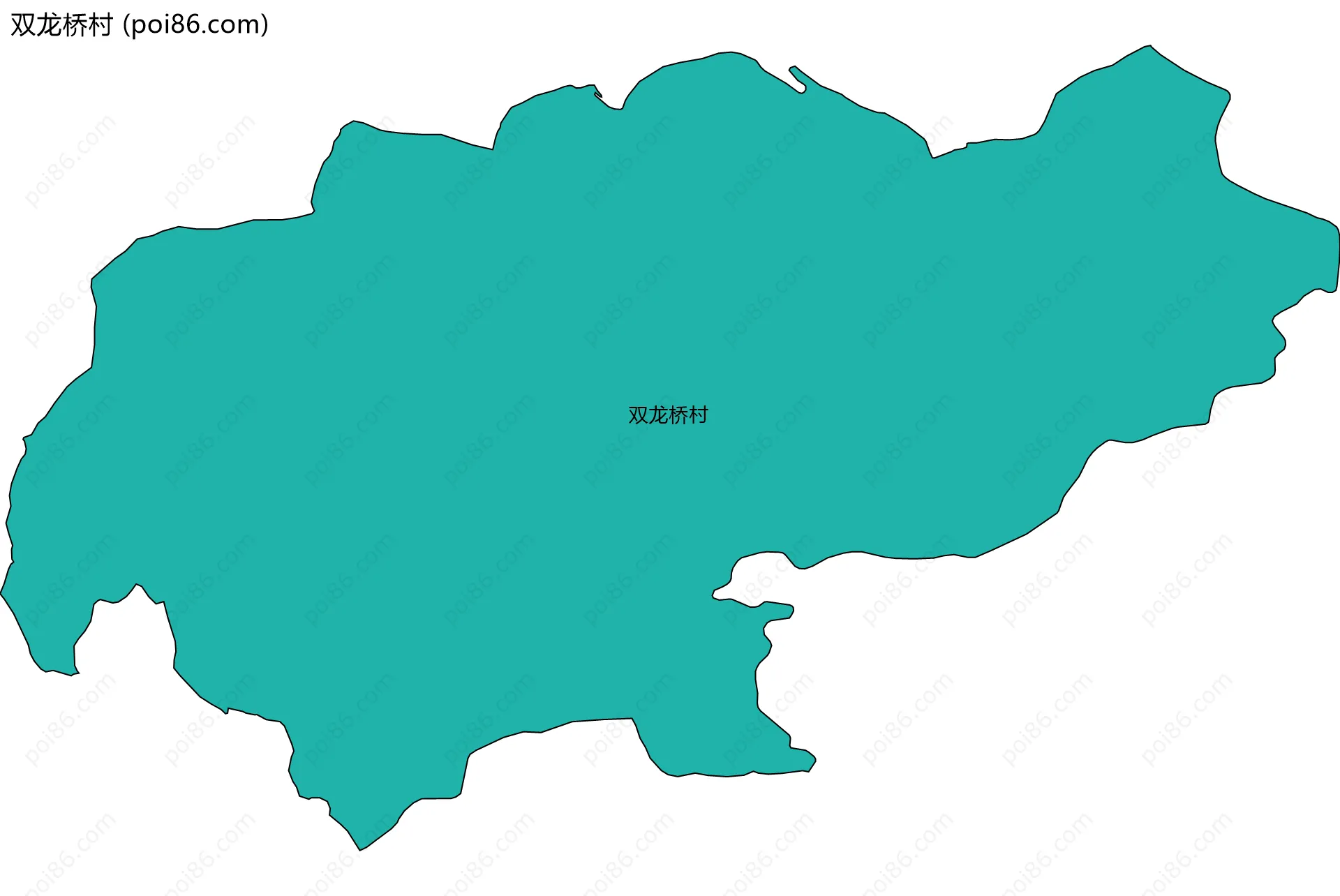 双龙桥村边界地图