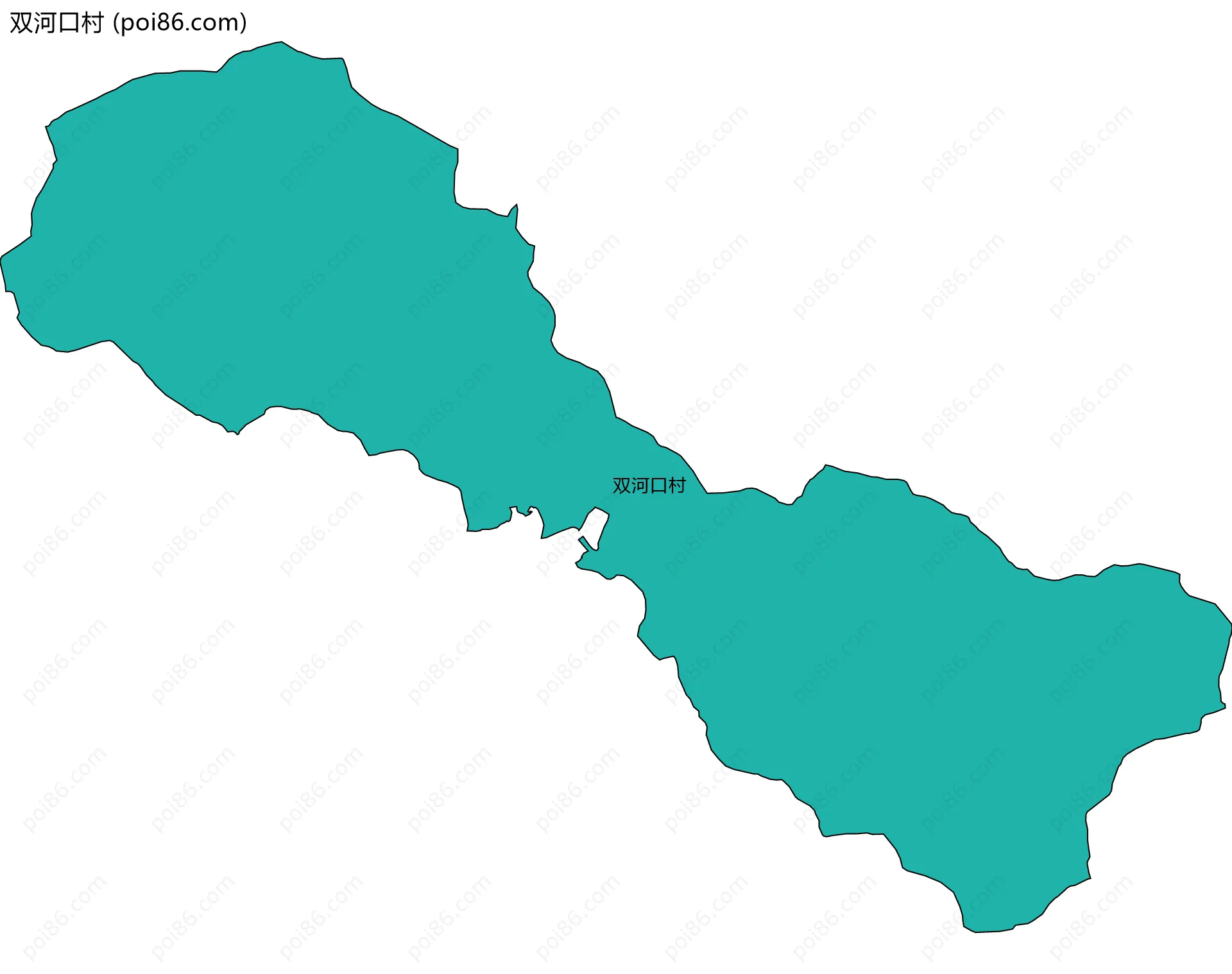 双河口村边界地图
