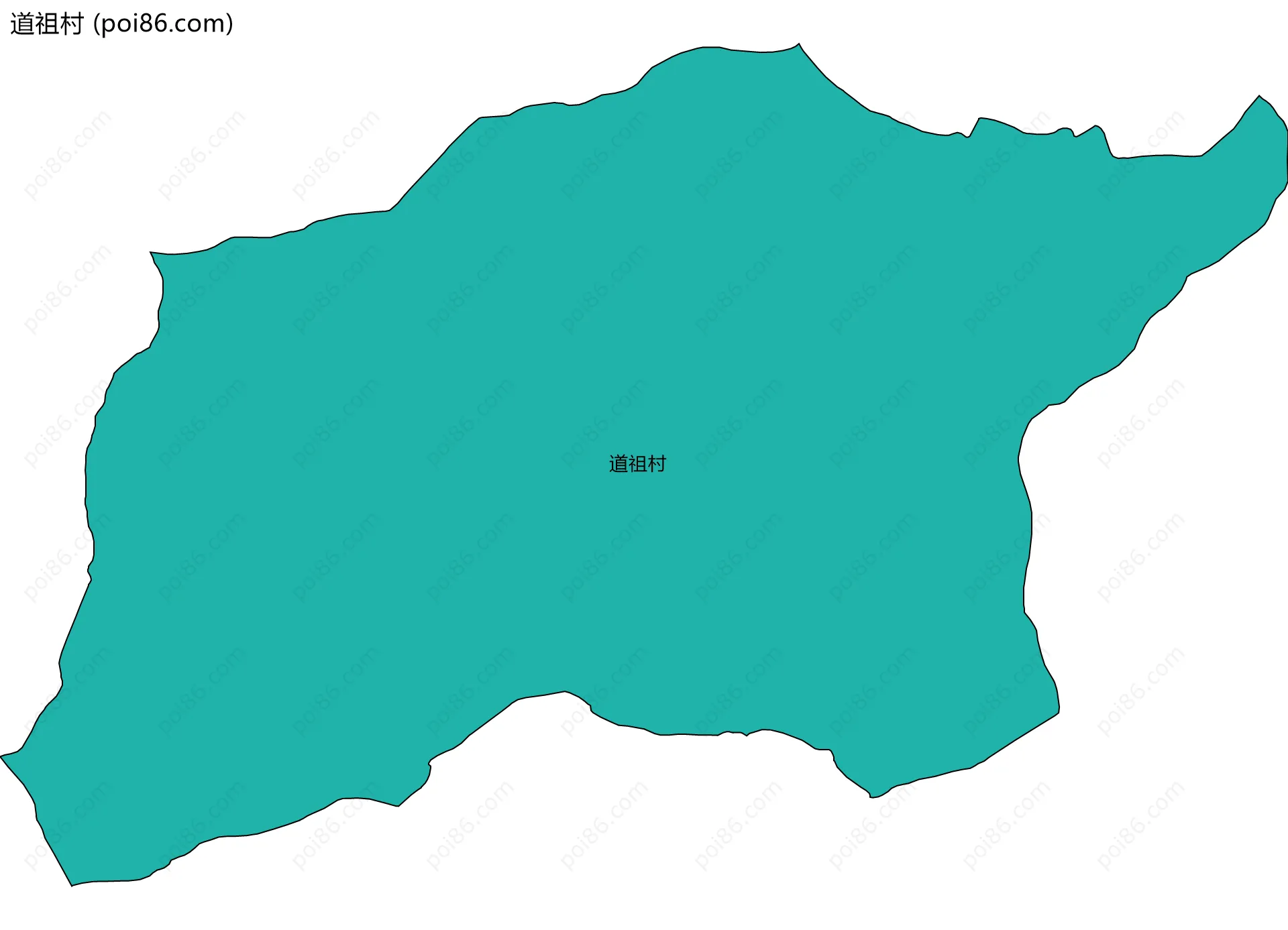 道祖村边界地图