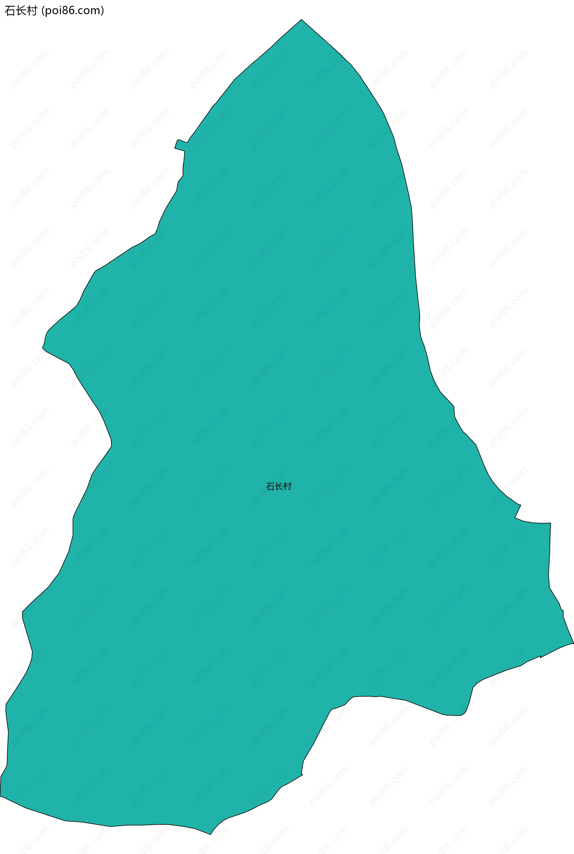 石长村边界地图