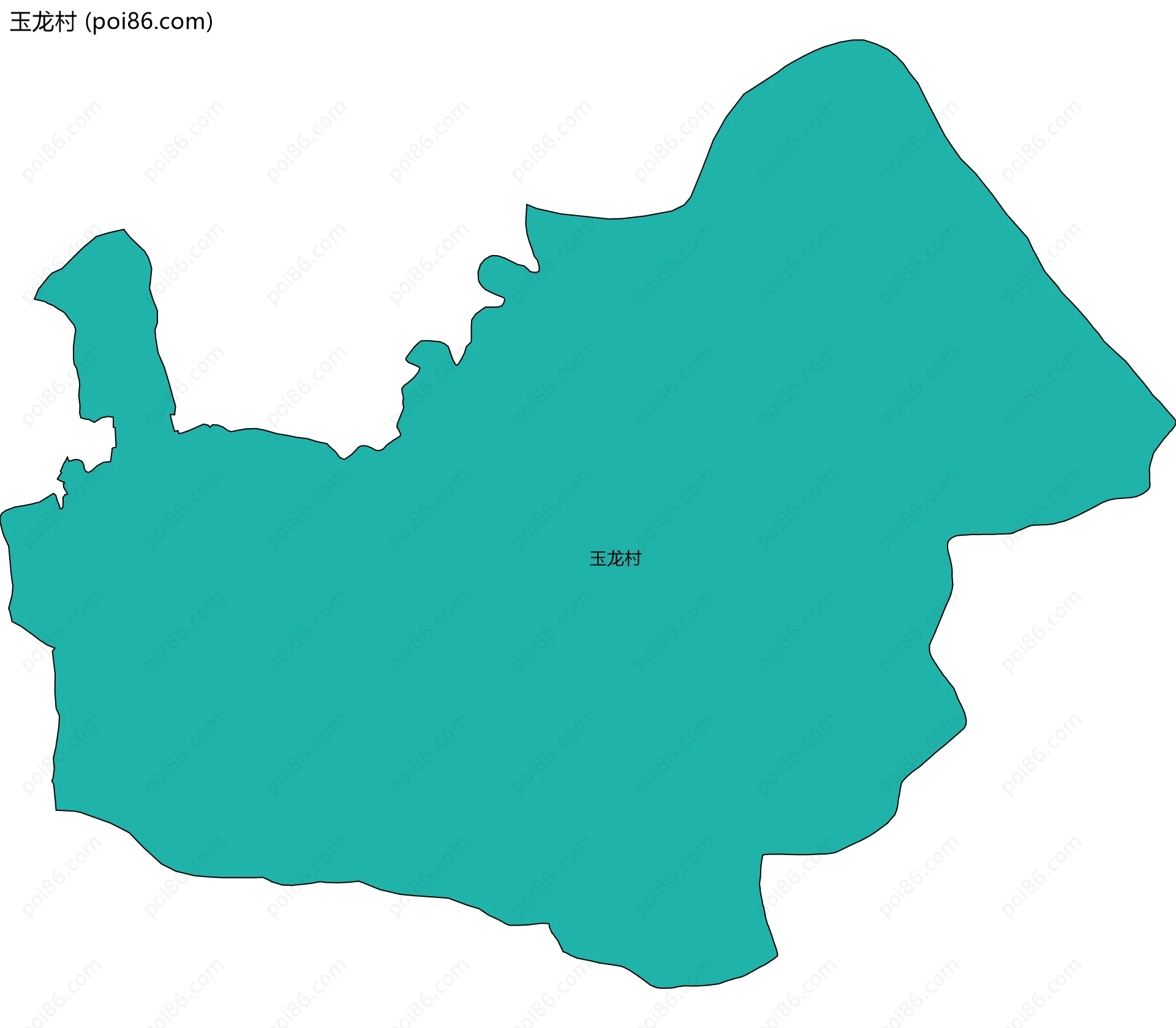 玉龙村边界地图