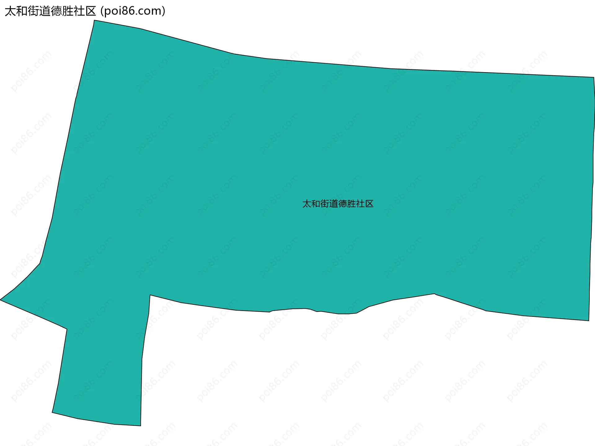 太和街道德胜社区边界地图