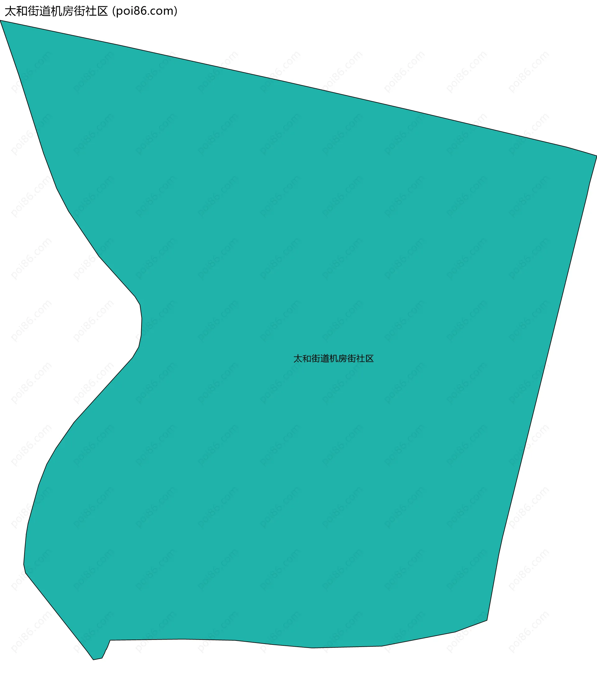 太和街道机房街社区边界地图