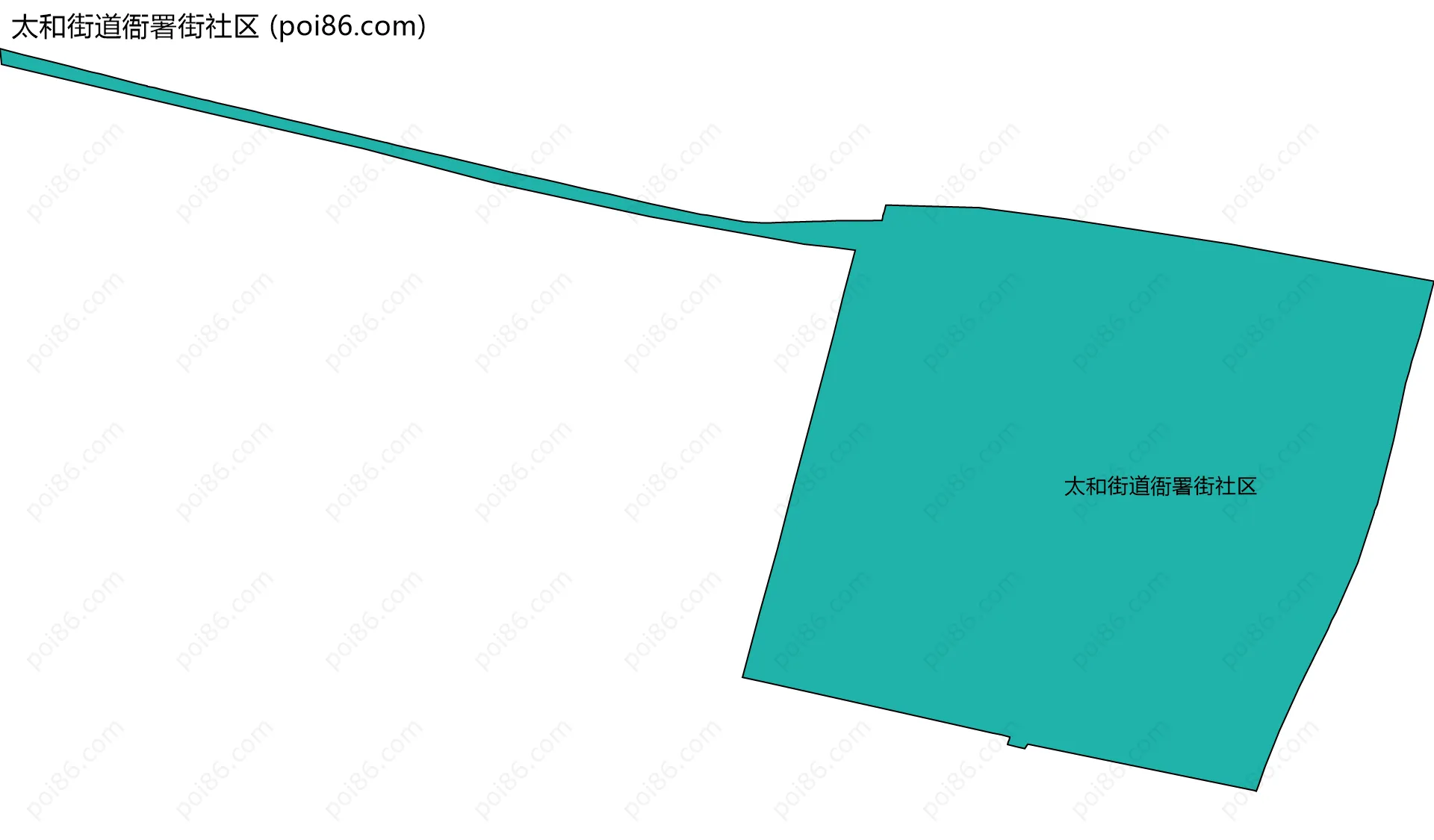 太和街道衙署街社区边界地图