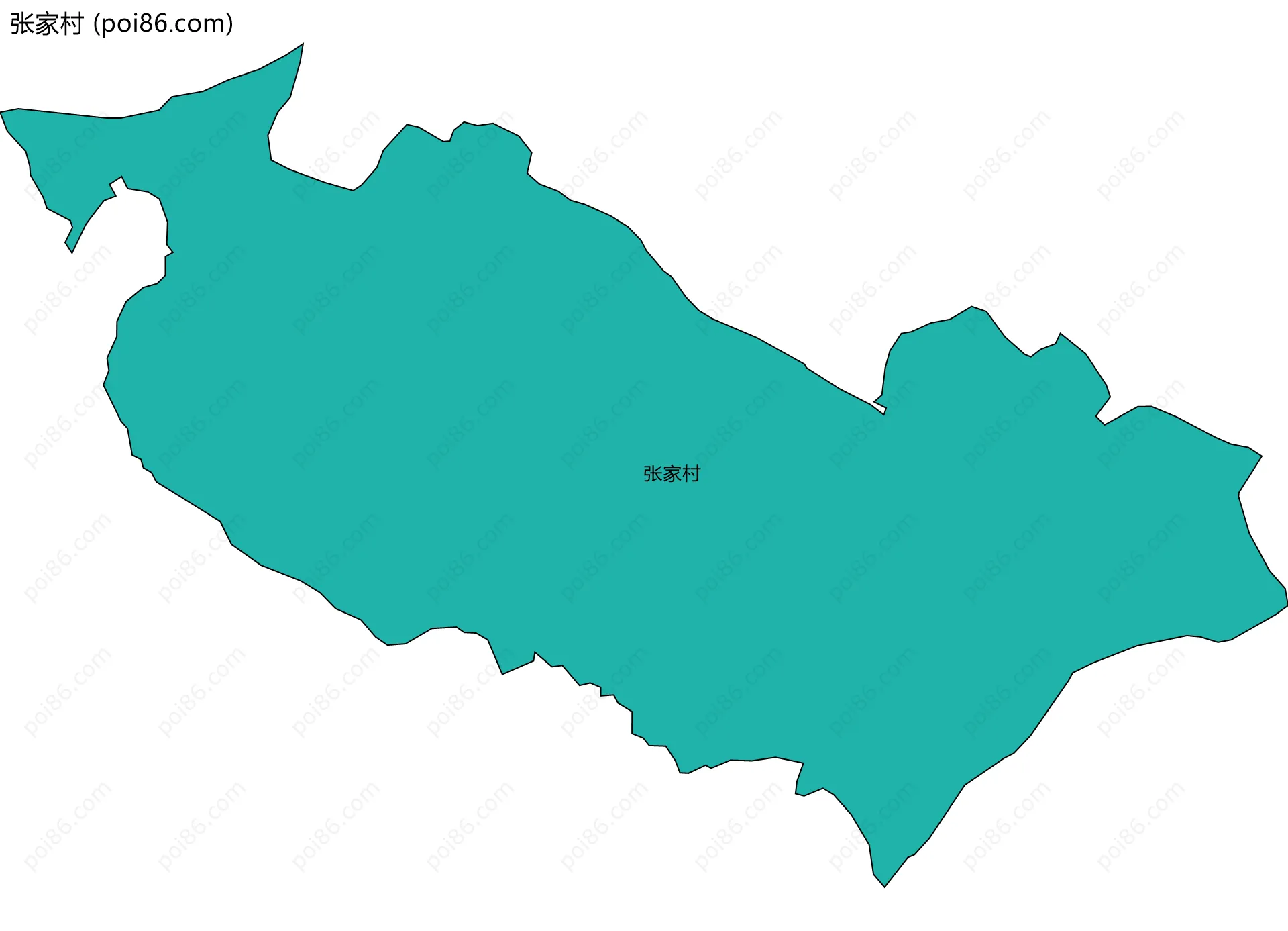 张家村边界地图