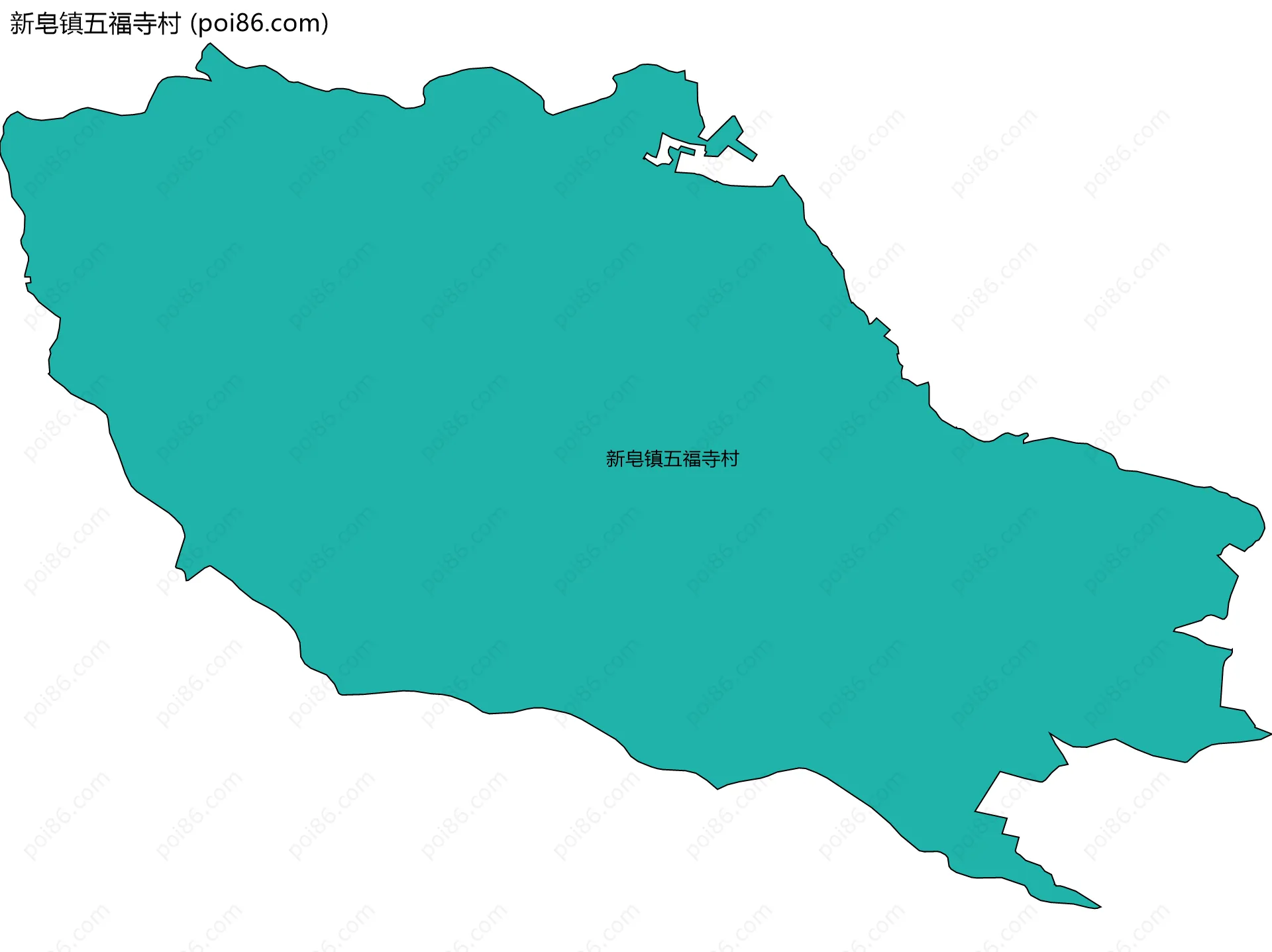 新皂镇五福寺村边界地图