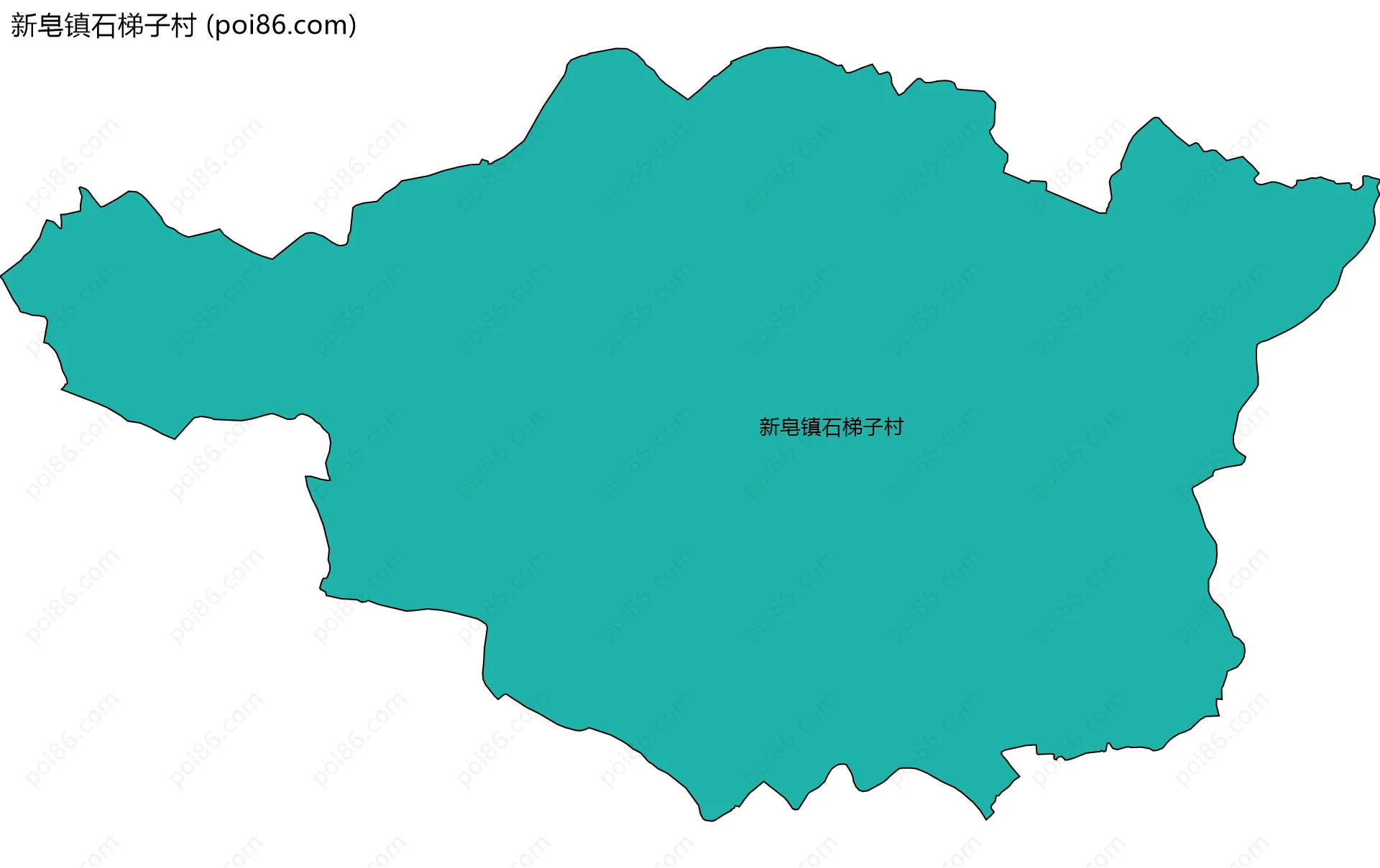 新皂镇石梯子村边界地图