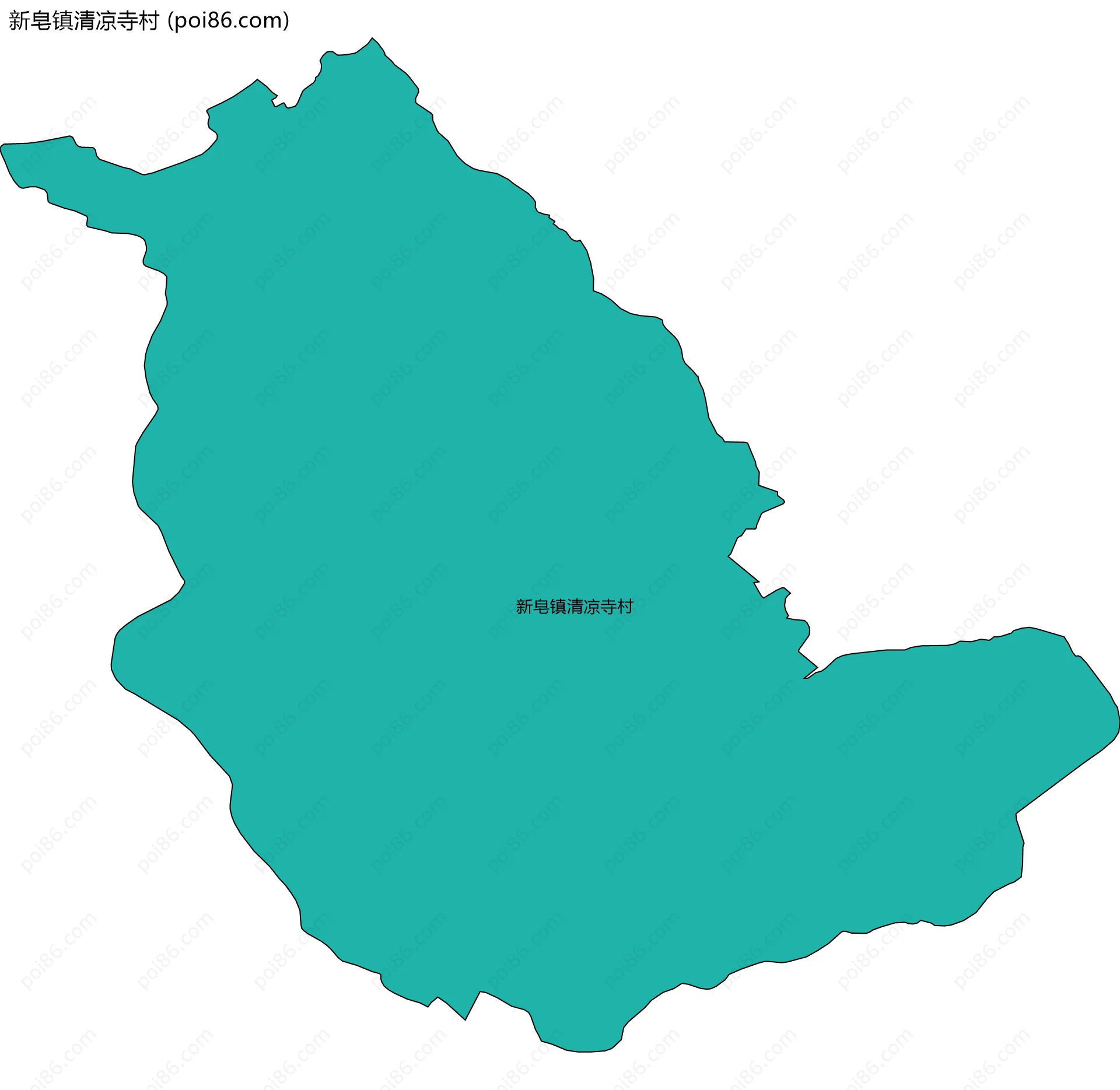 新皂镇清凉寺村边界地图