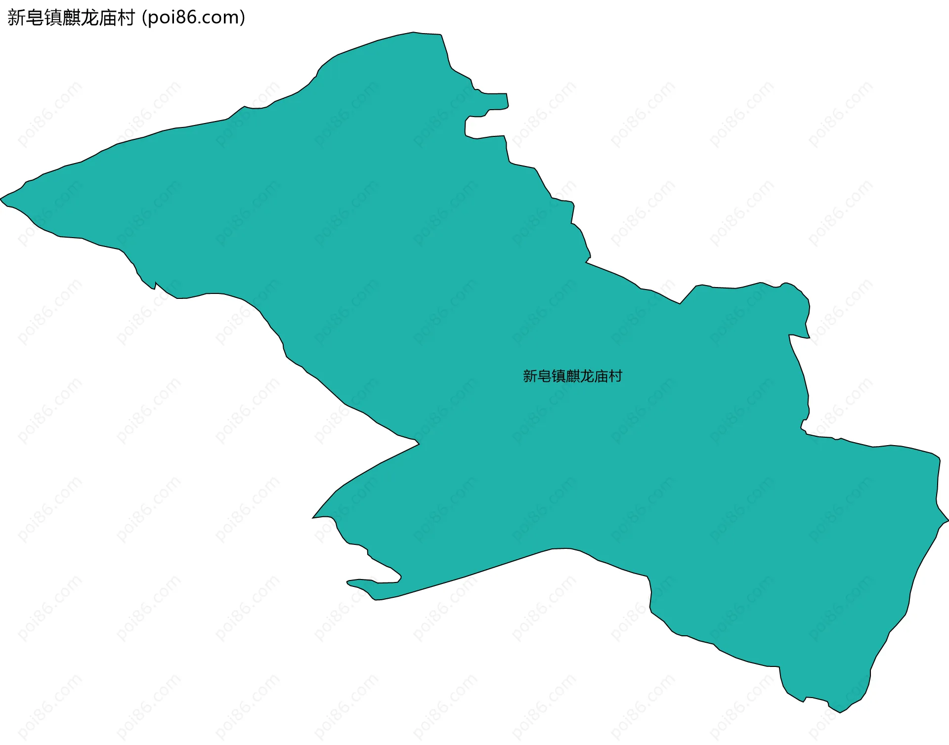 新皂镇麒龙庙村边界地图