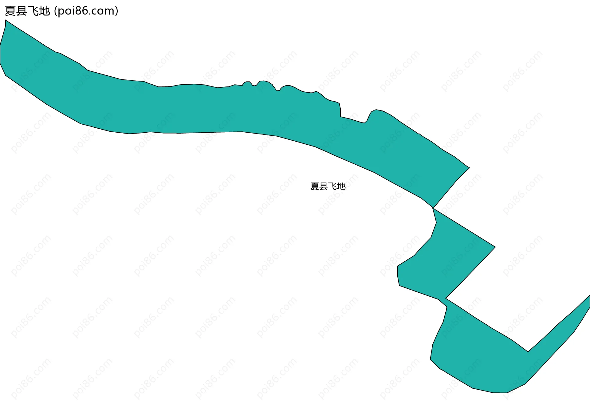夏县飞地边界地图
